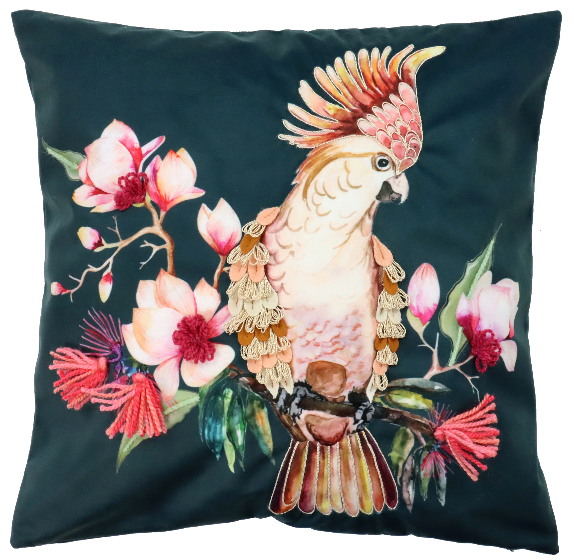 1044 HOUSSE COUSSIN  PARROT 45X45
