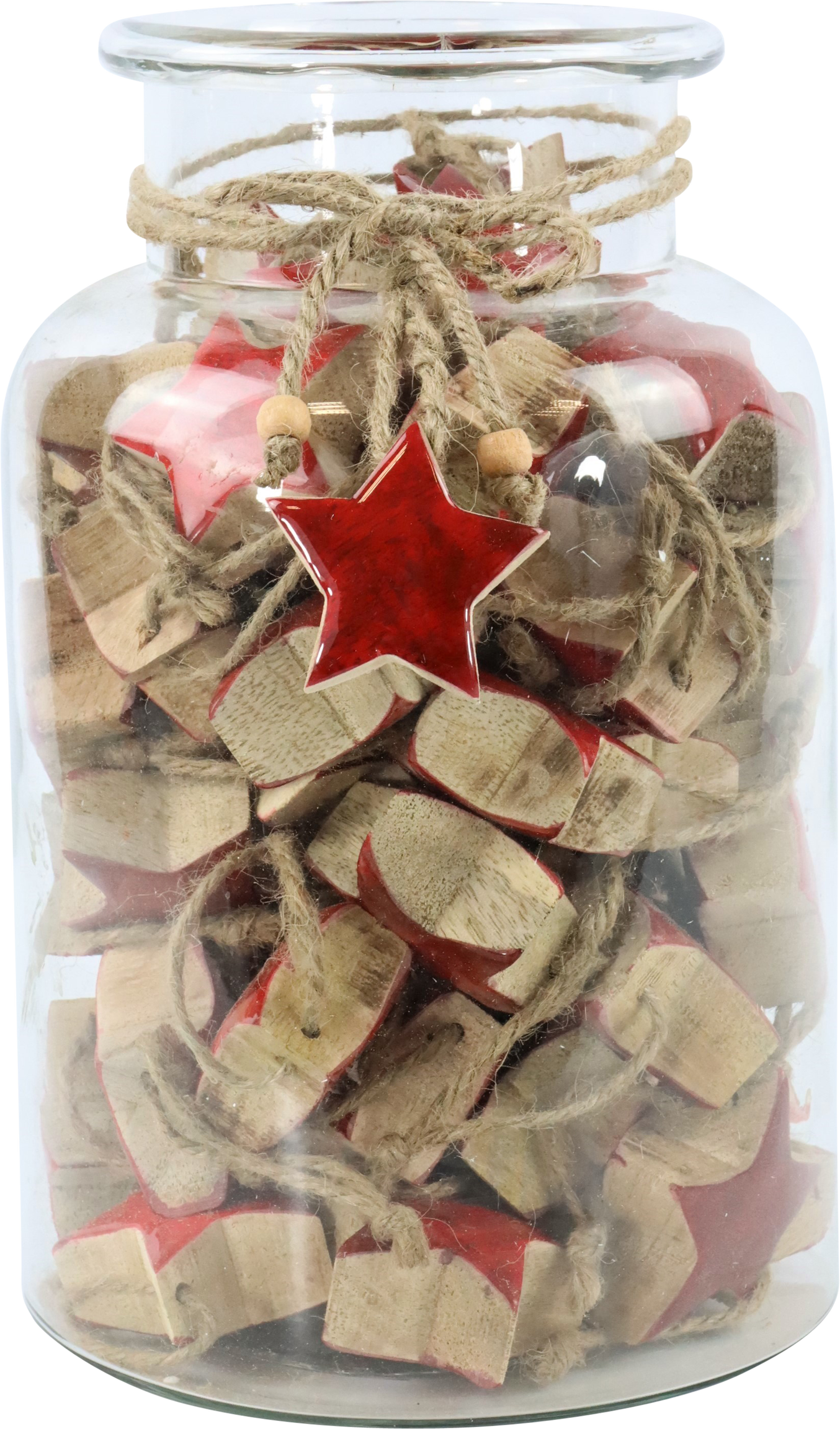 1055 VASO CON ESTRELLAS  ROJO  S/61