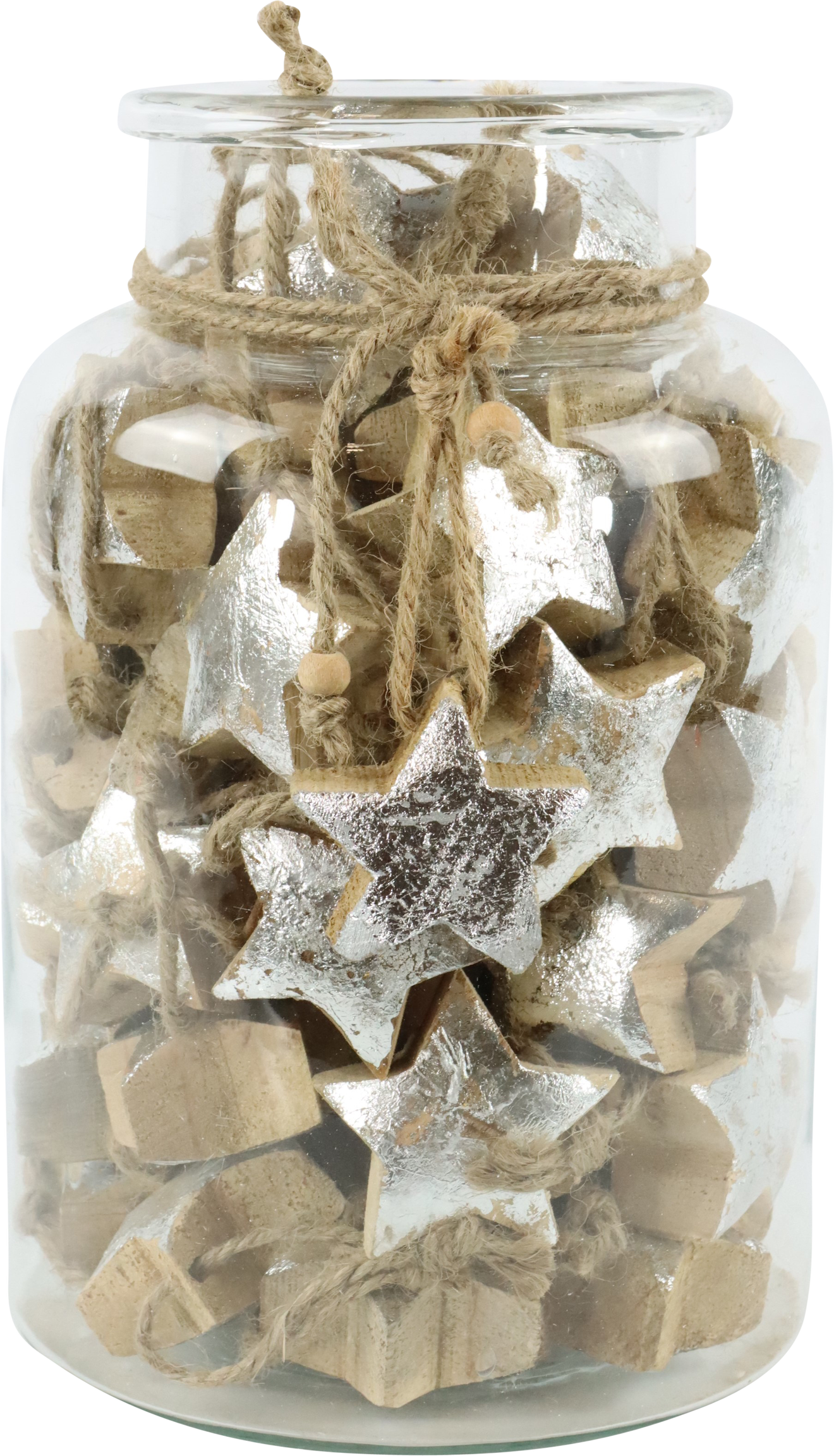 1069 VASO CON ESTRELLAS  PLATA  S/61