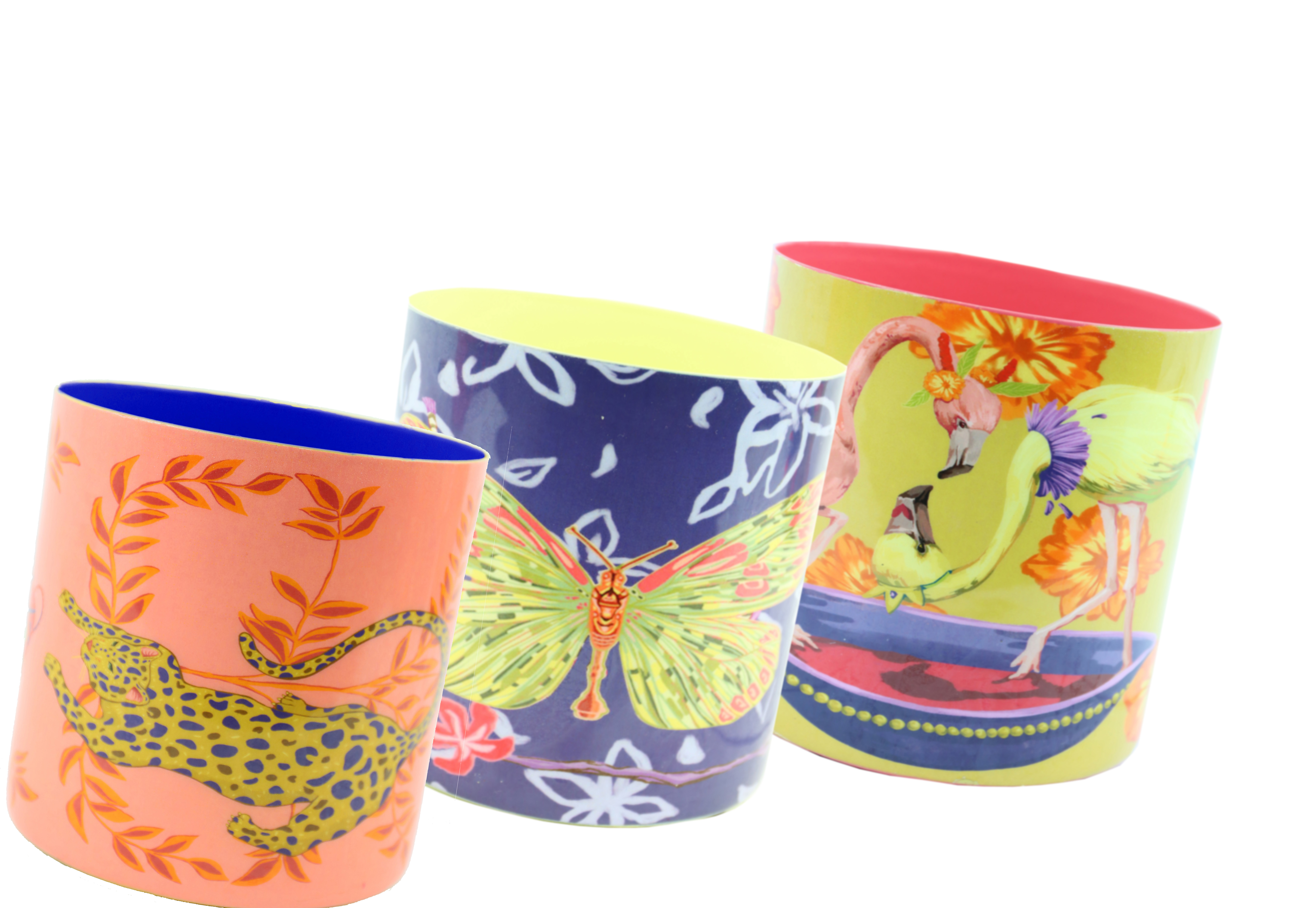 1148 POTS ASIAN FAUNA  S/3