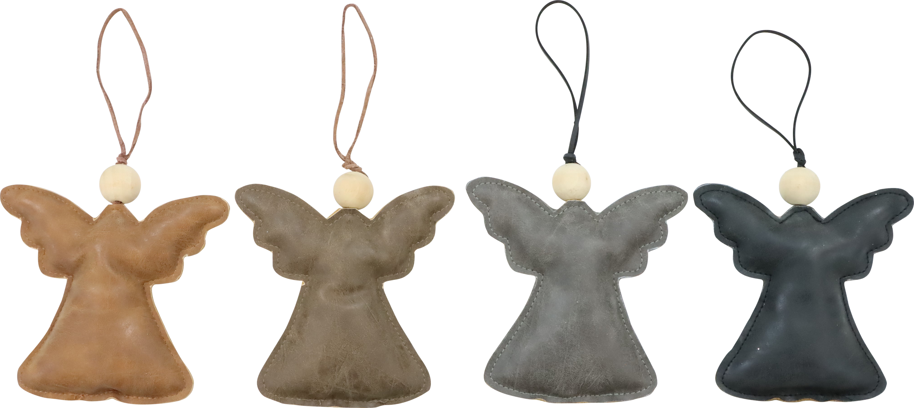 1348 PENDENTIFS EN CUIR ENGEL  4P