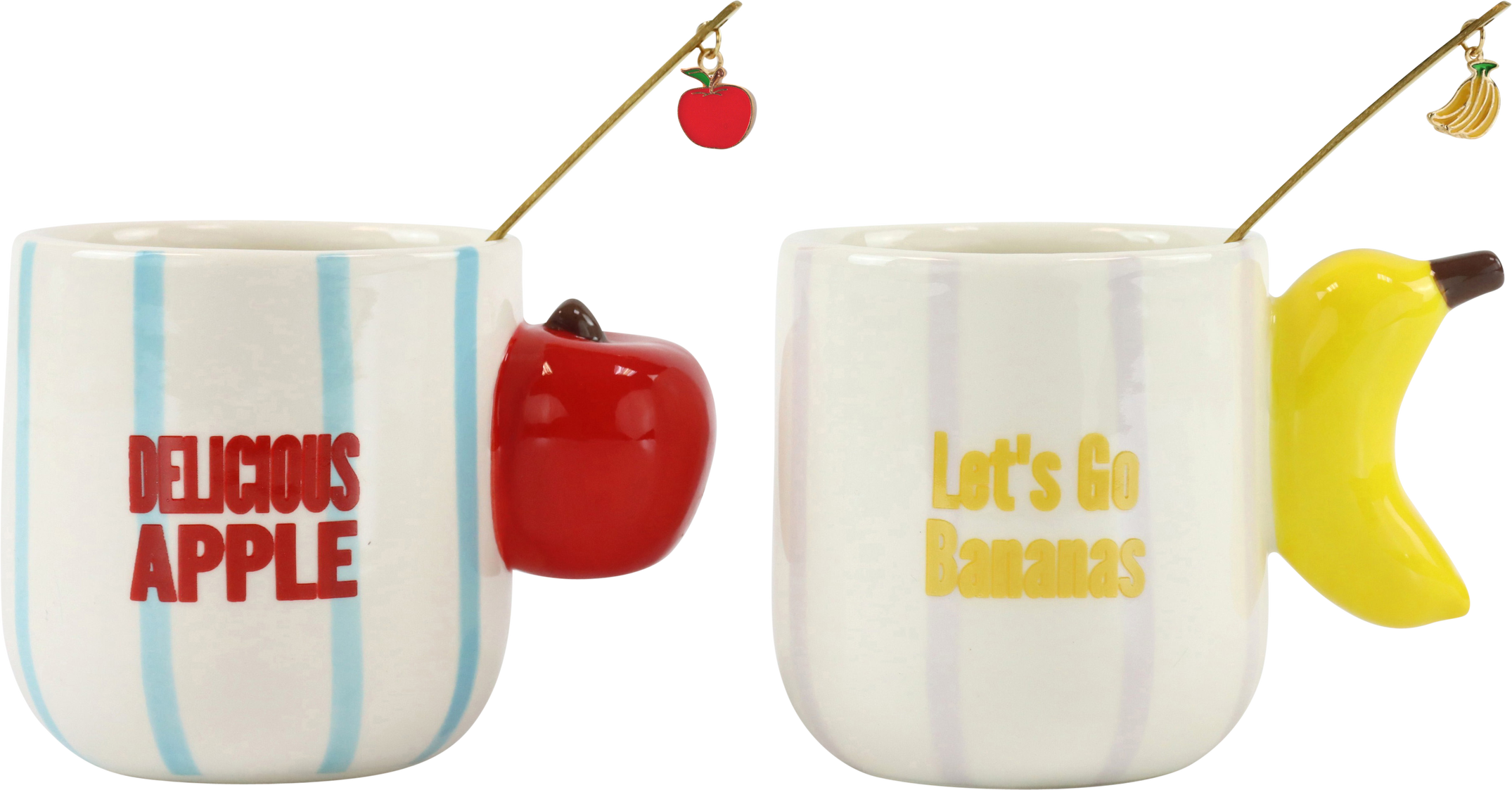 1358 TASSEN M.LÖFFEL FRUITY CUPS  S/2