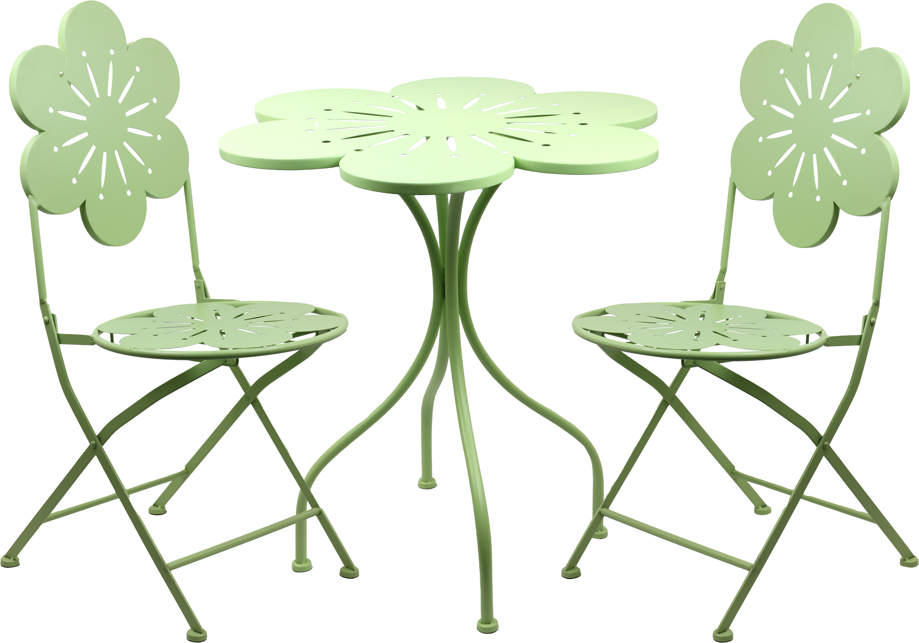 1445 TABLE ET CHAISES BLOSSOM  3P