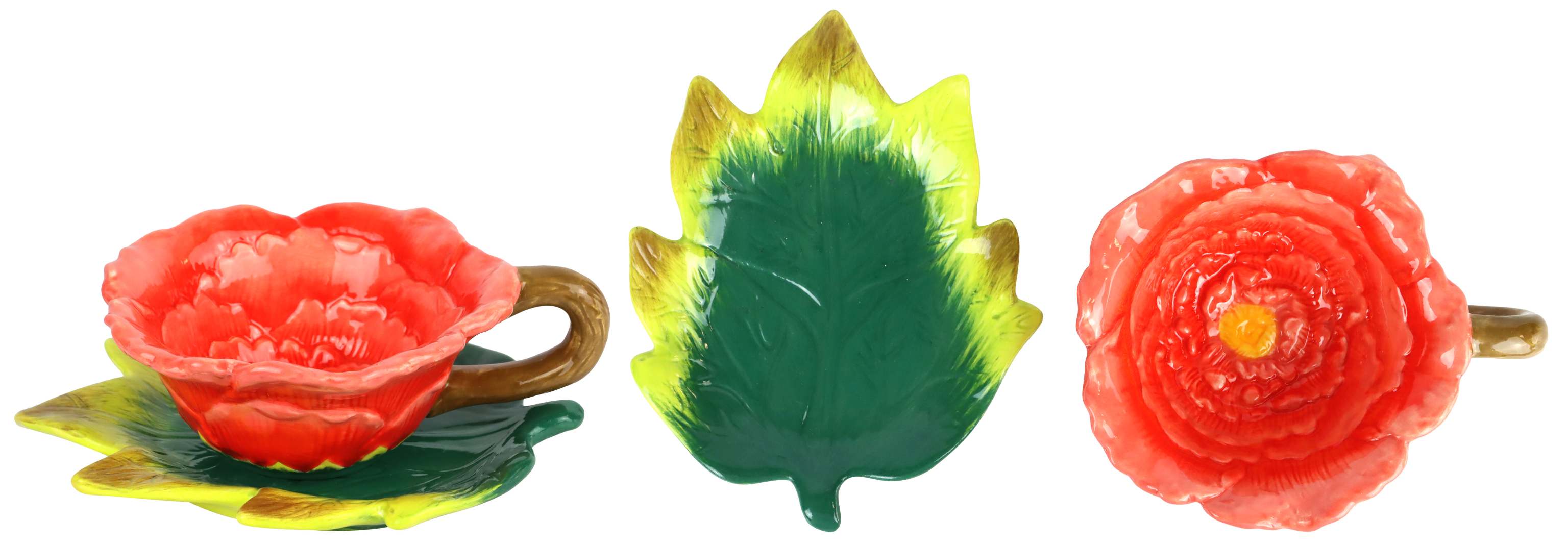 1467 CUP AND PLATE ROSE  S/2