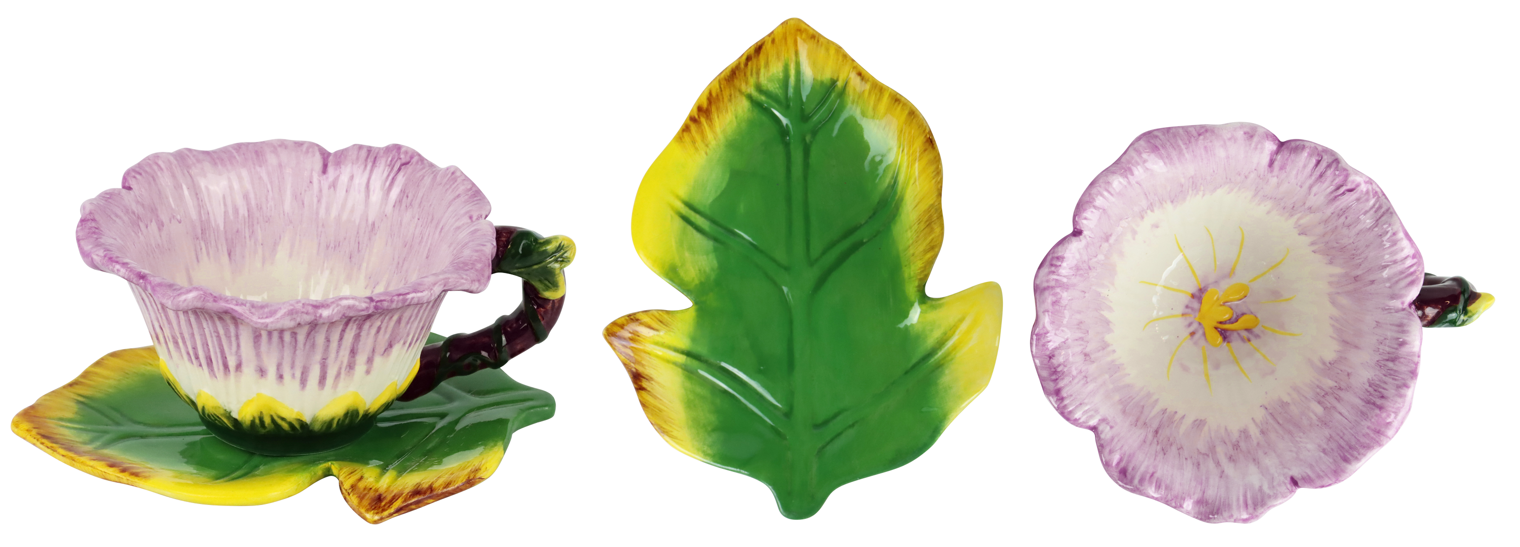 1468 CUP AND PLATE LOTUS  S/2