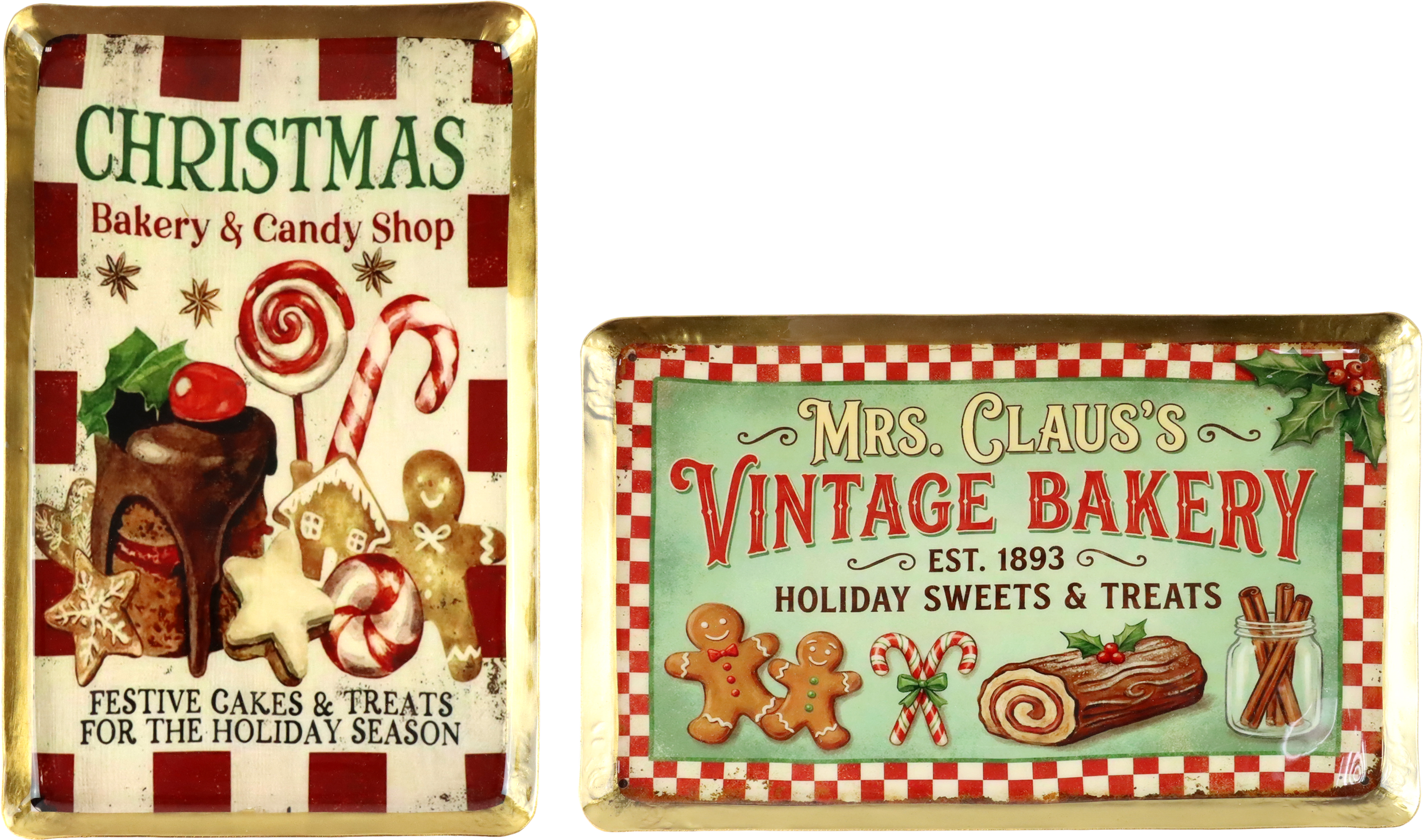 1594 TABLETTS VINTAGE BAKERY  S/2