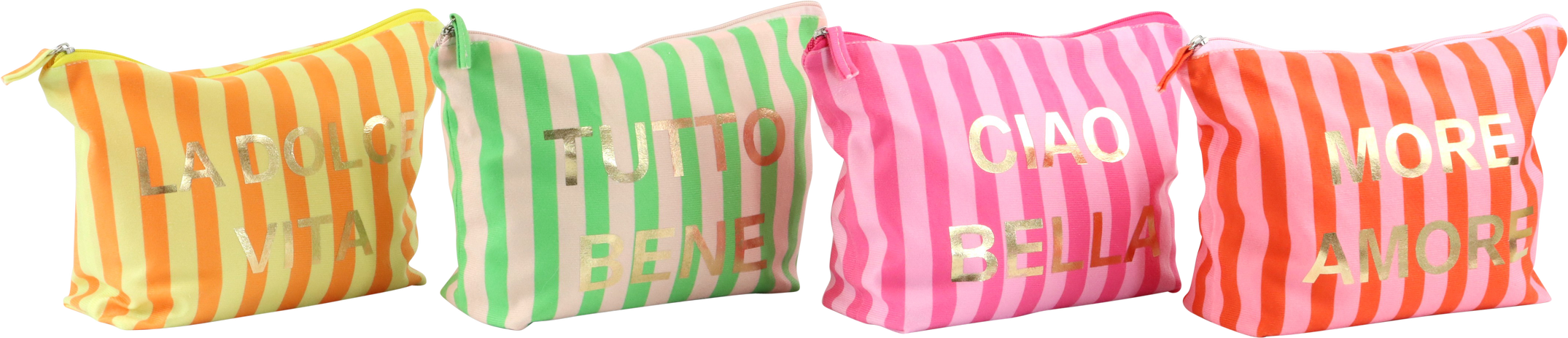 1689 BEAUTYBAGS BELLISSIMA STRIPES  S/4