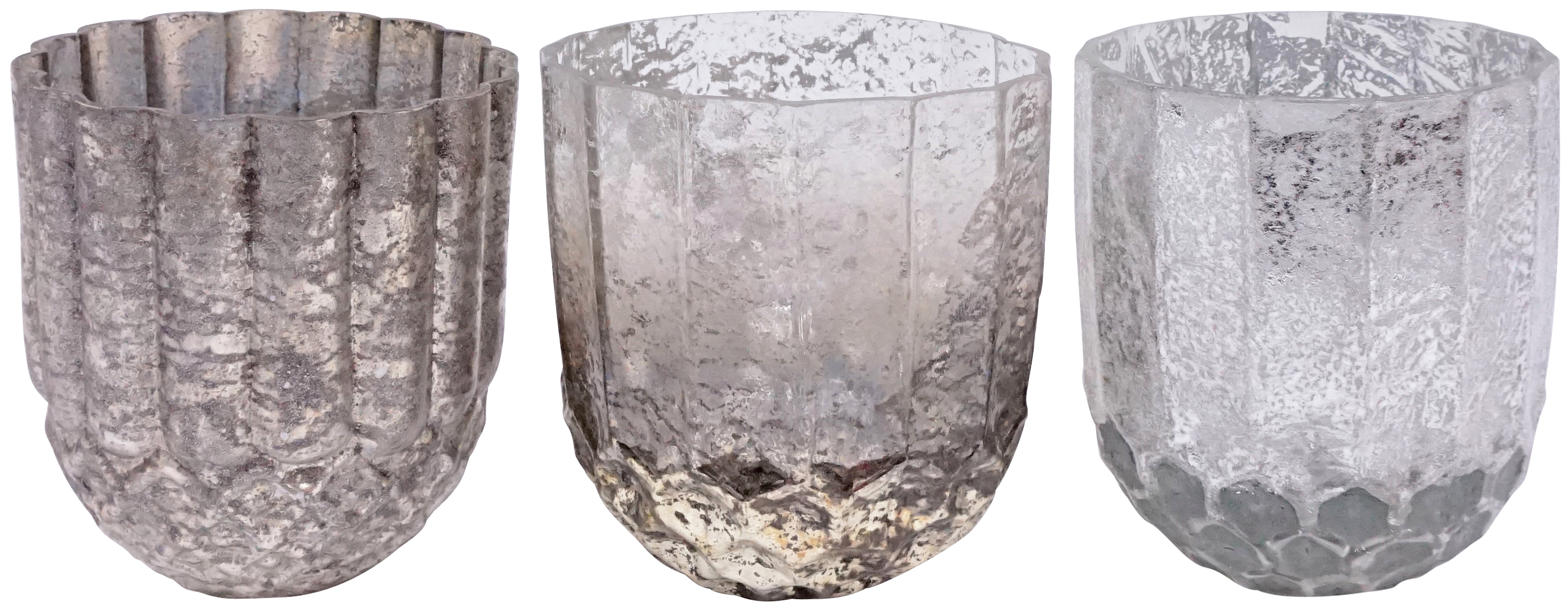 1868 PHOTOPHORE/VASE  MONDE  3P