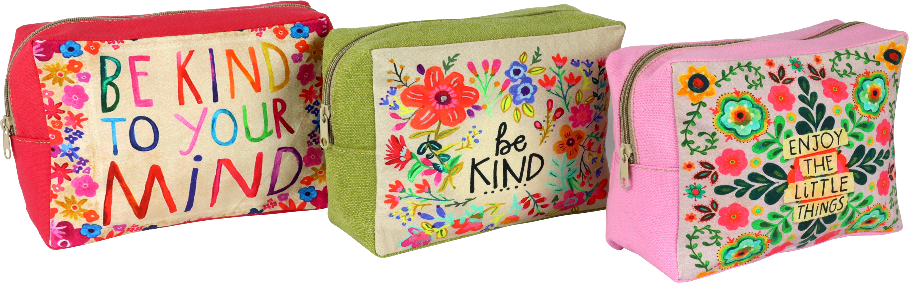 1951 SPONGE BAG WILD FLOWERS  S/3