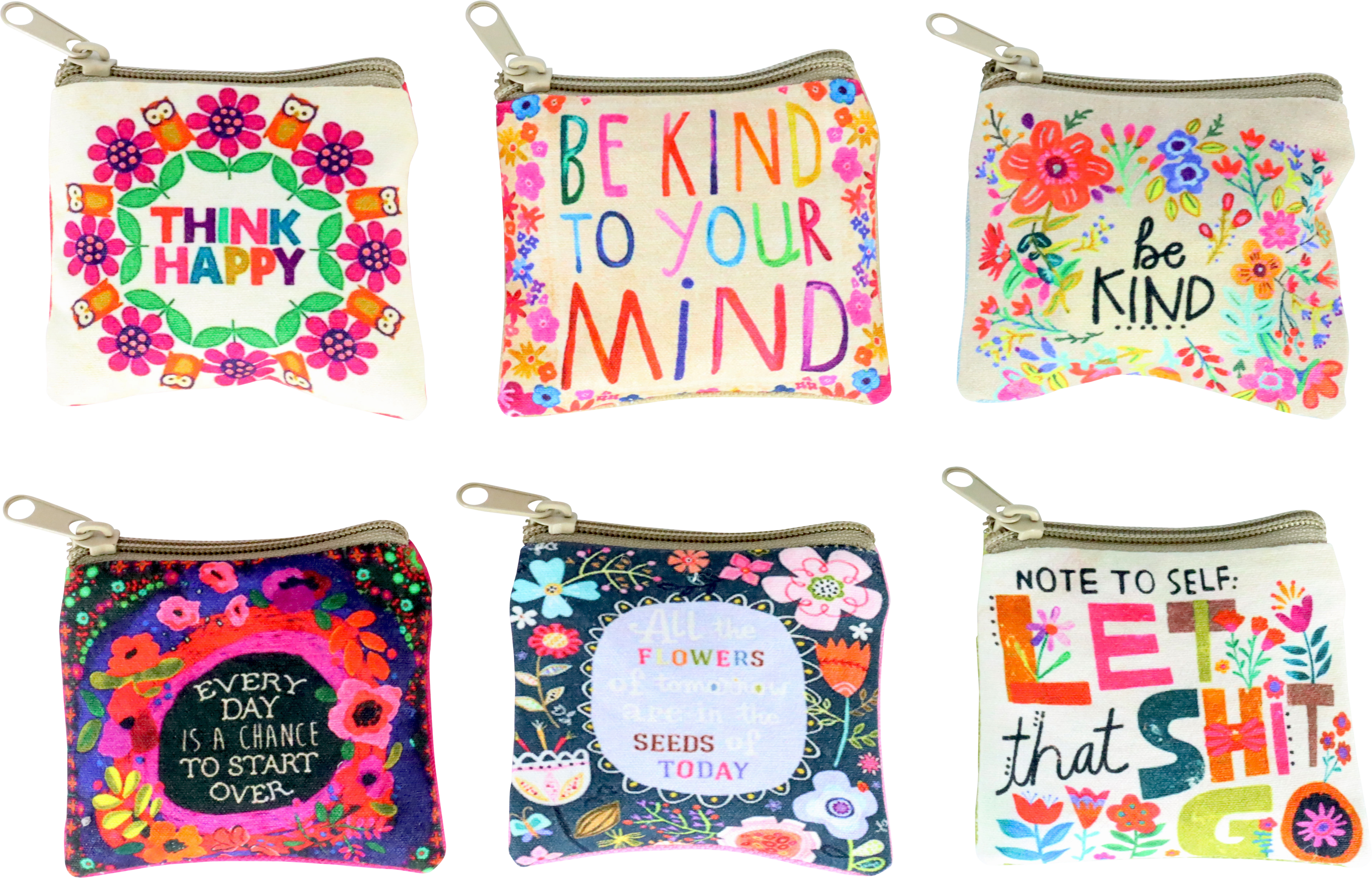 1956 POUCHES WILD FLOWERS  S/6