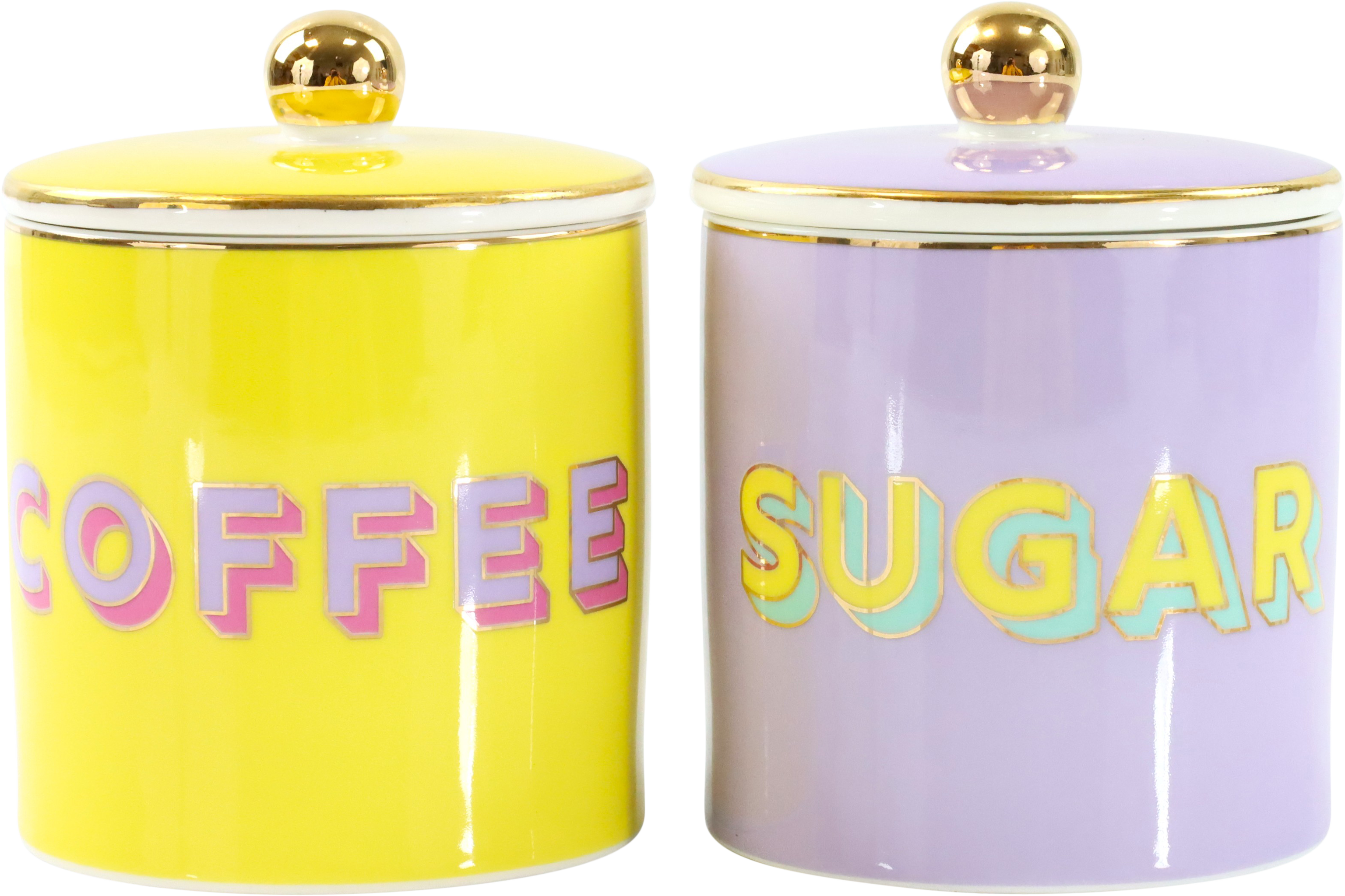 2187 PORZELLANDOSEN  TALKING TABLE  S/2