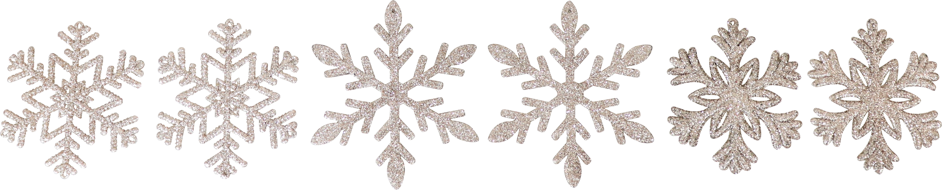 2380 ORNAMENT HANGERS SNOWFLAKE  S/6