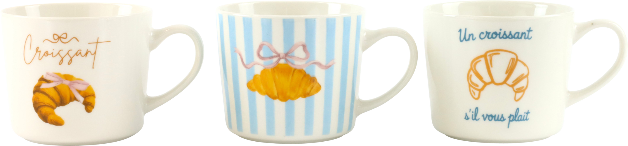 2638 HENKELTASSEN MAISON CROISSANT  S/3