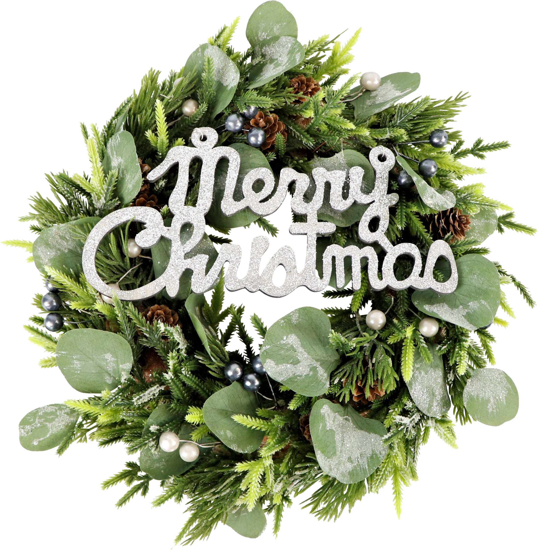 2668 WREATH MERRY CHRISTMAS