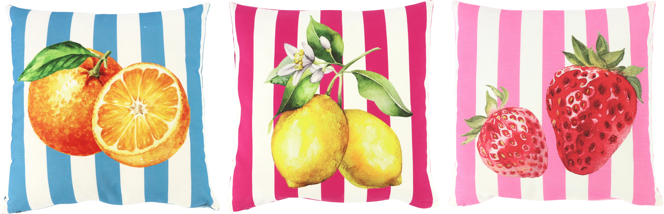 2670 KISSENHÜLLEN FRUIT PARTY 40x40 S/3