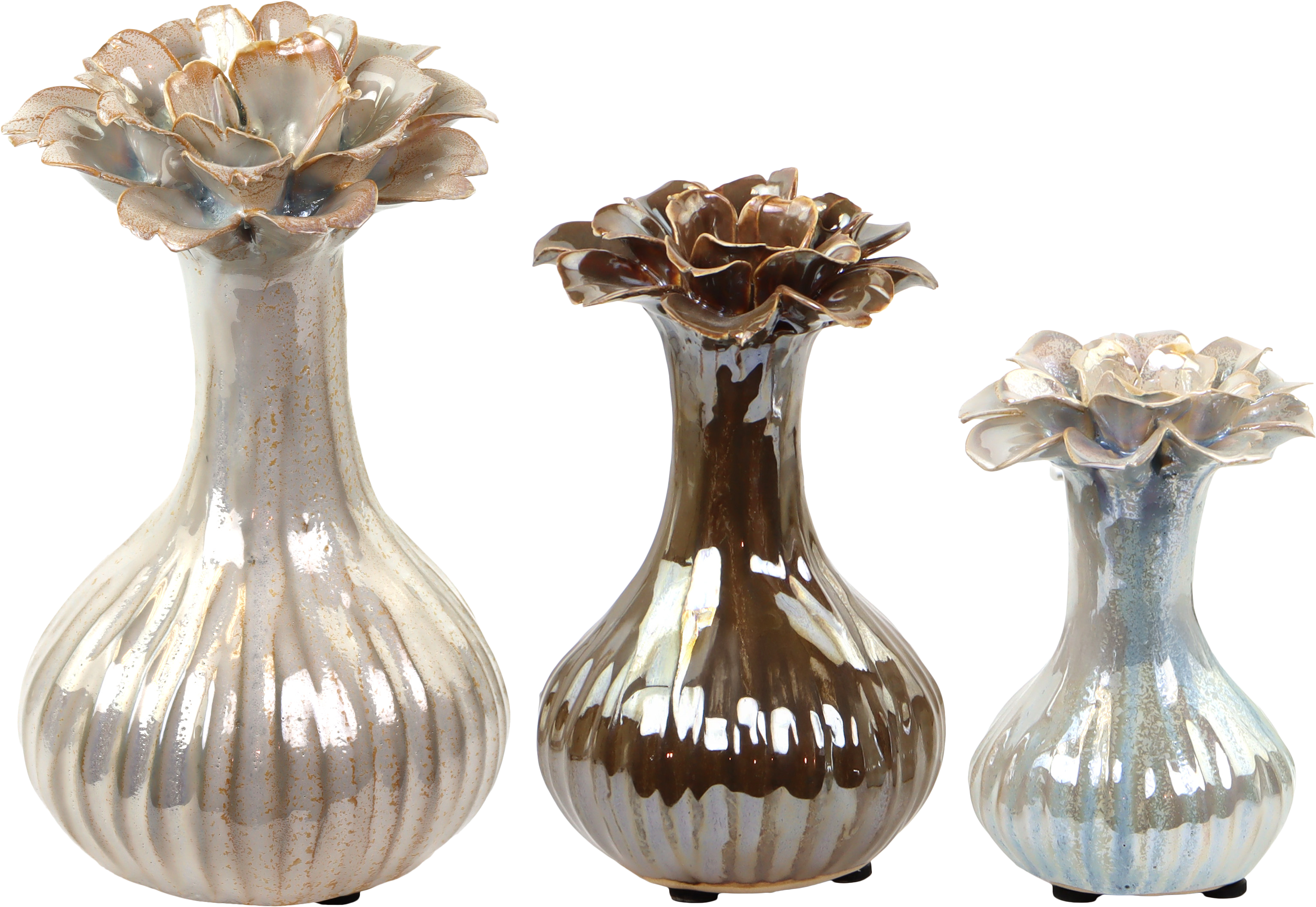 2680 VASES SIENNA  S/3
