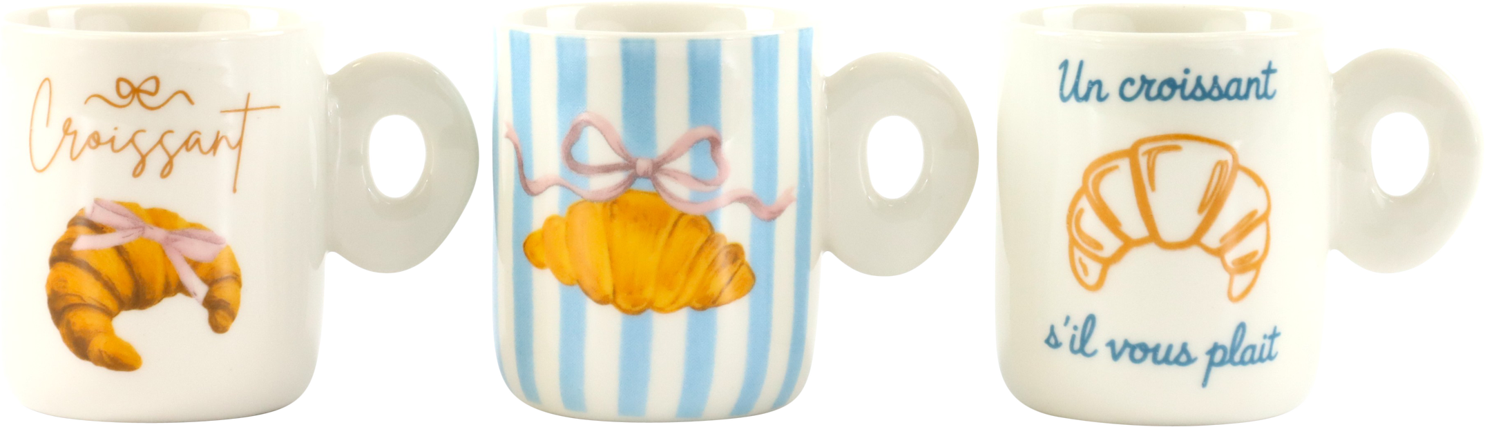 2682 ESPRESSOTAS. MAISON CROISSANT  S/3