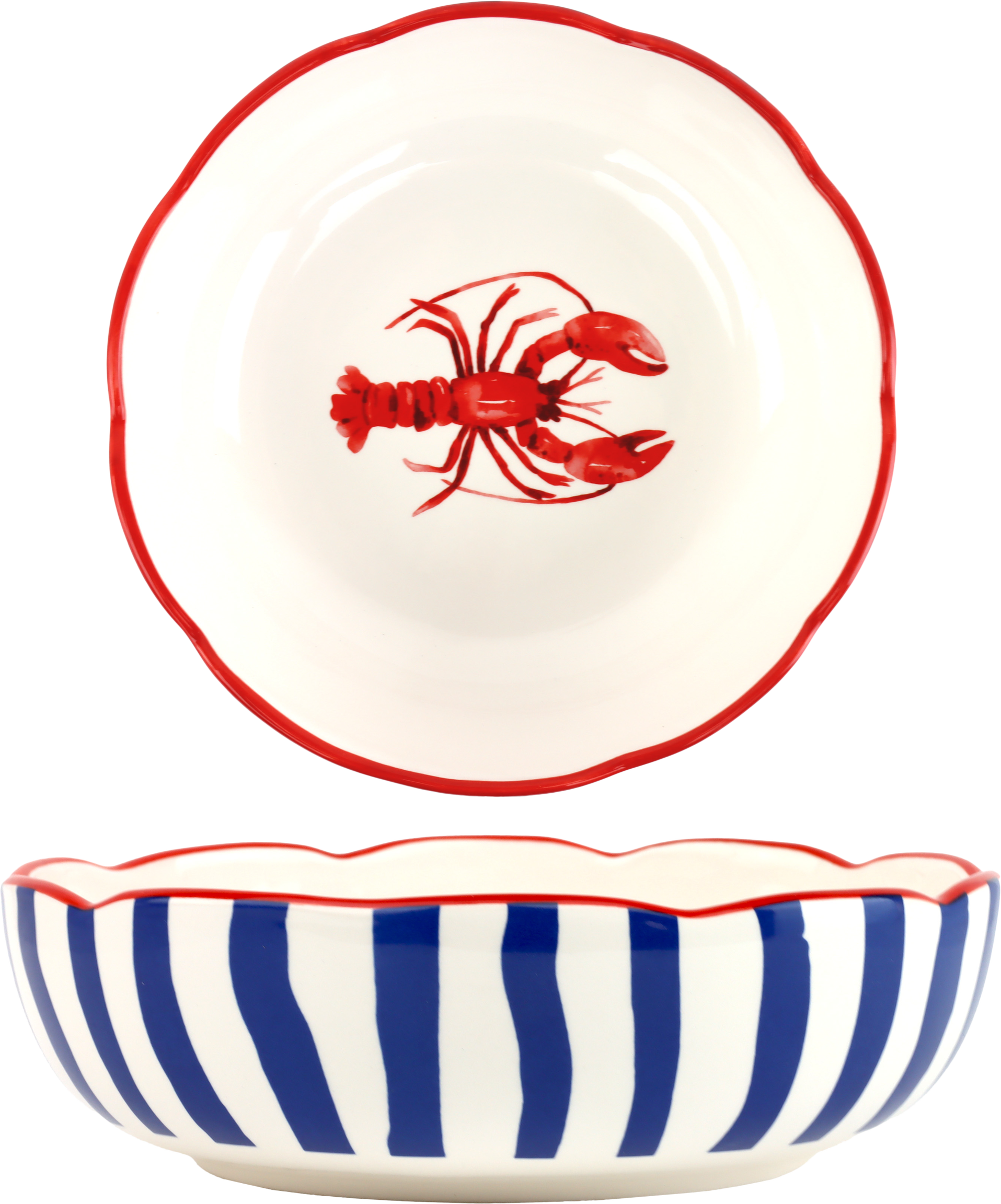 2715 ASSIETTE CREUSE LOBSTER LOVE