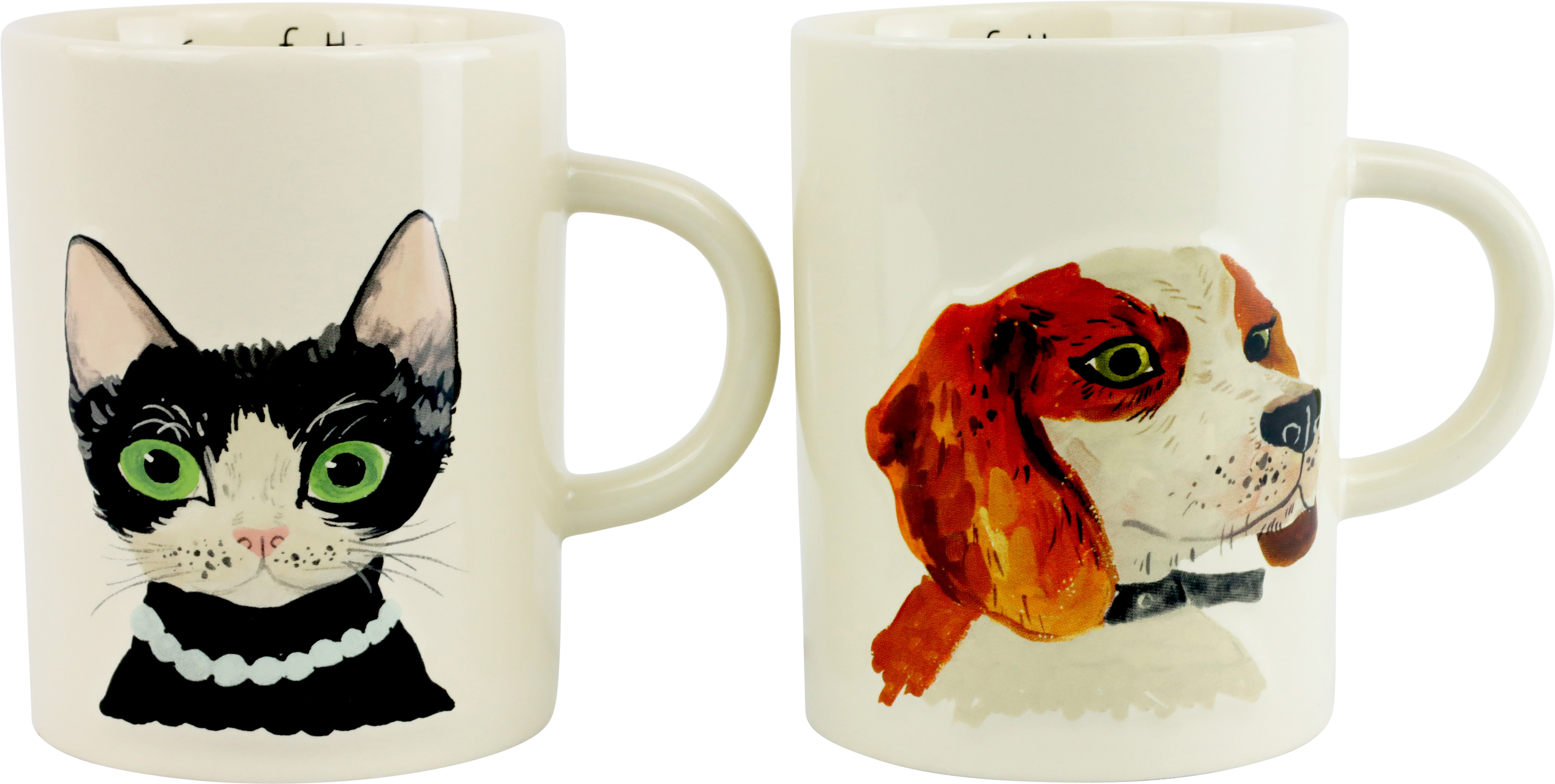 2804 MUGS MME MIAU&MONSIEUR WUFF  S/2