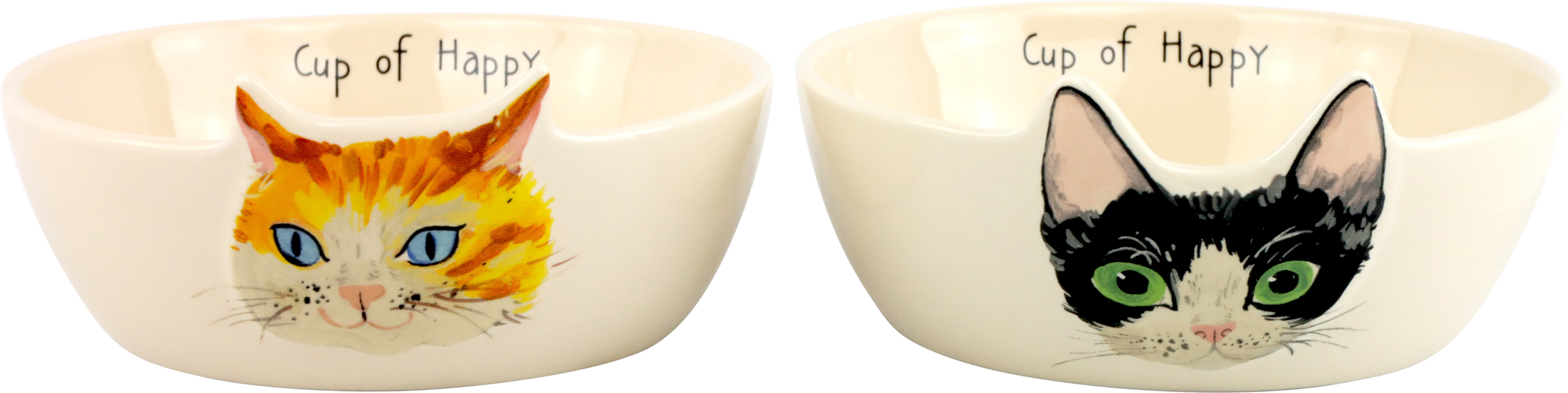 2843 CAT BOWLS MADAME MIAU  S/2