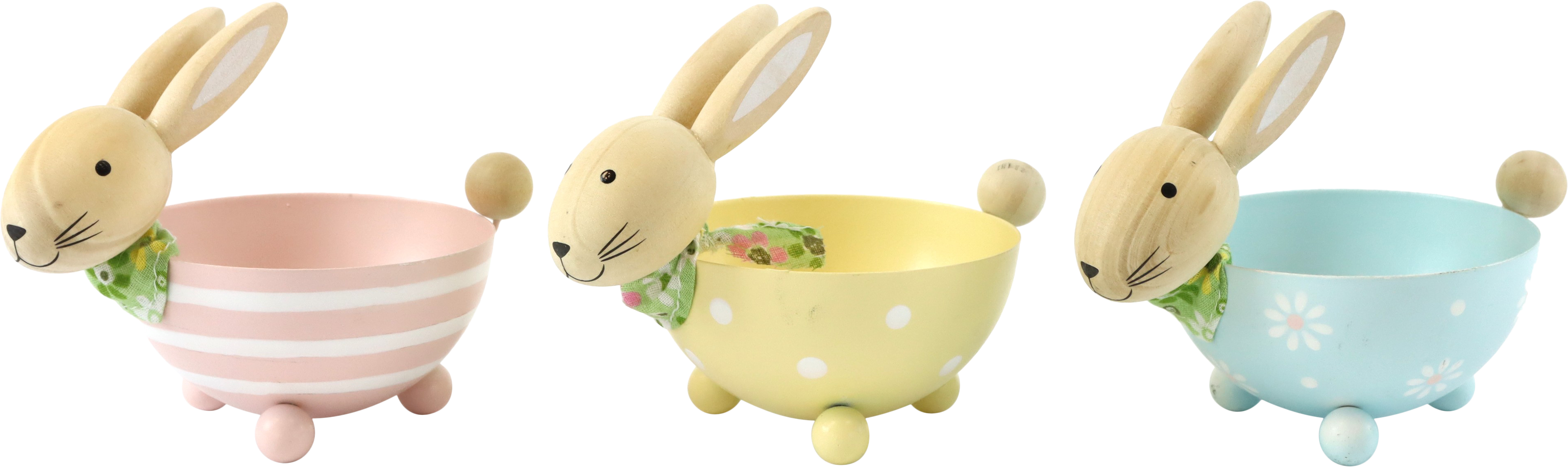 2872 HASENSCHÄLCHEN PASTEL BUNNY  S/3