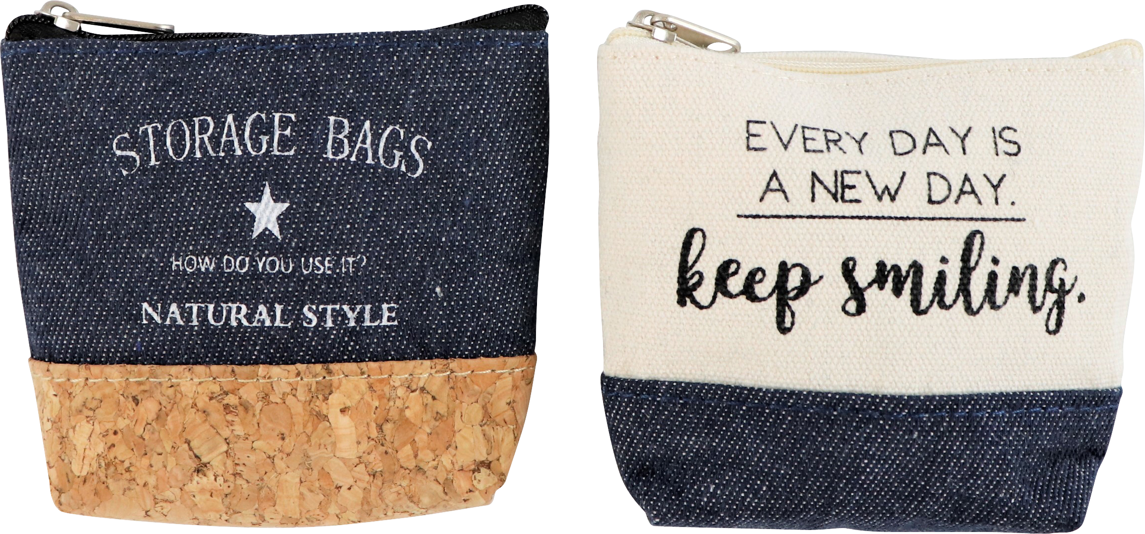 3206 SMALL BAGS NATURAL SMILE  S/2