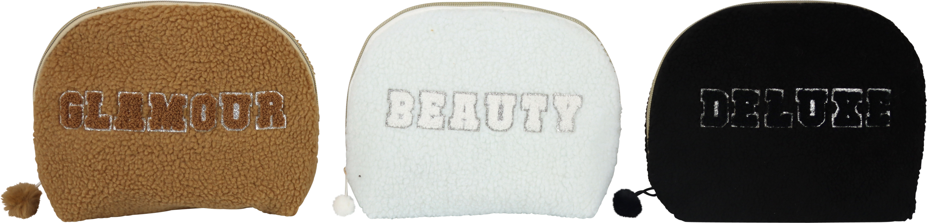 3338 POCHETTES FUZZY FUR  3P