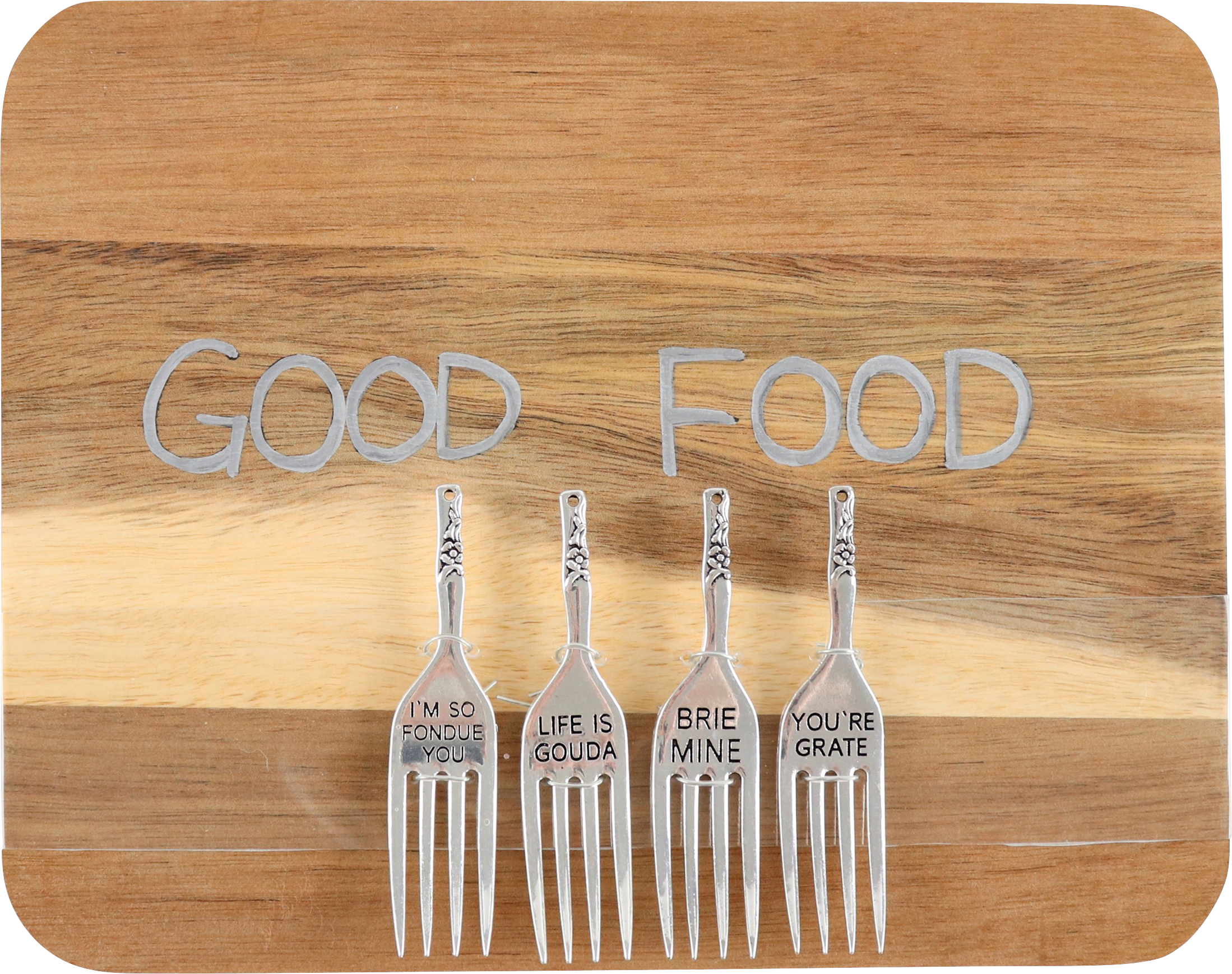 3394 BOARD WITH PICKERS GOOD FOOD  S/5