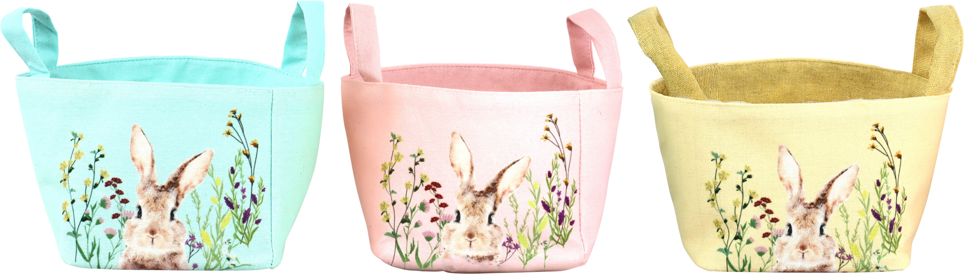3420 PANIERS EN TISSU BUNNY MEADOW  3P