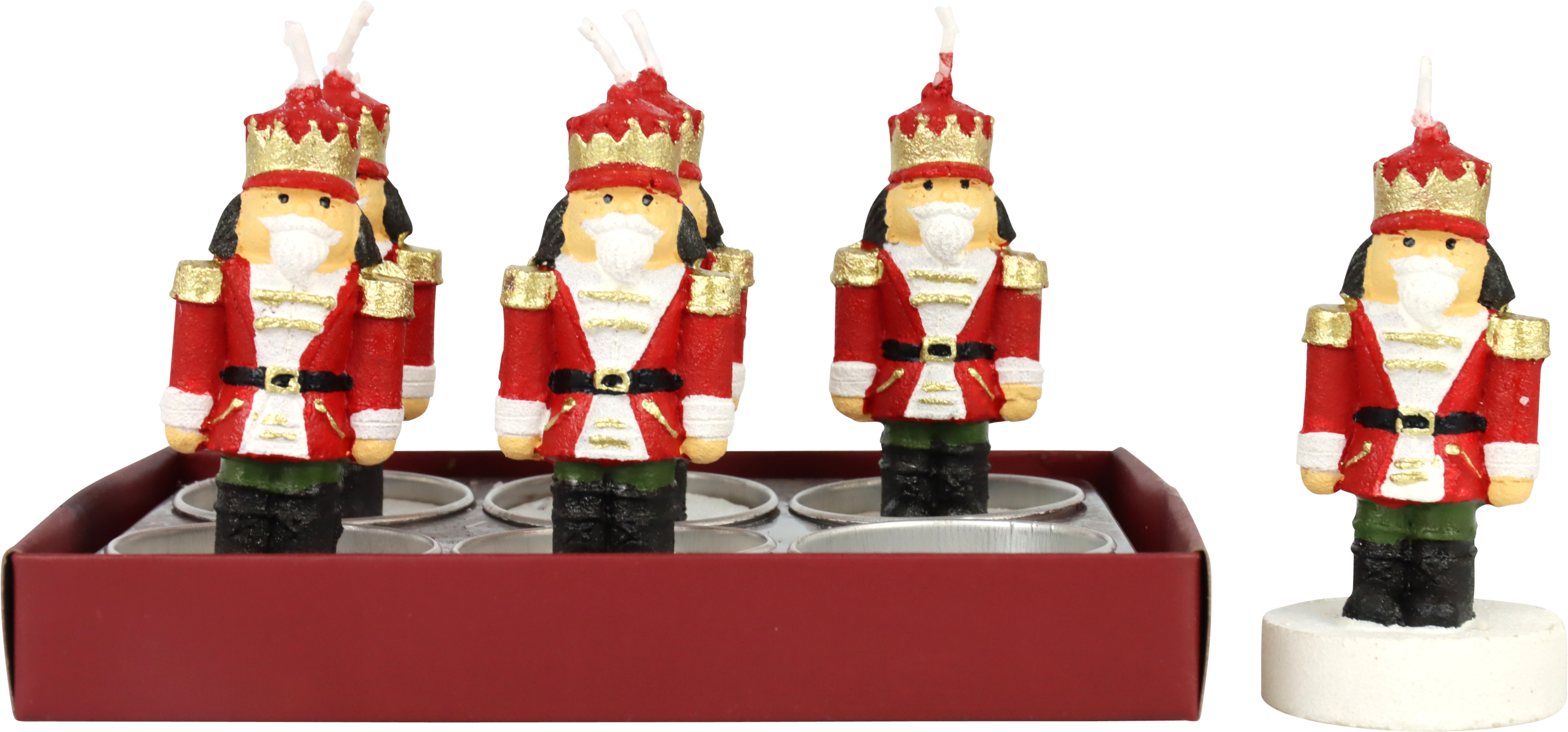 3421 TEALIGHTS NUTCRACKER  S/6