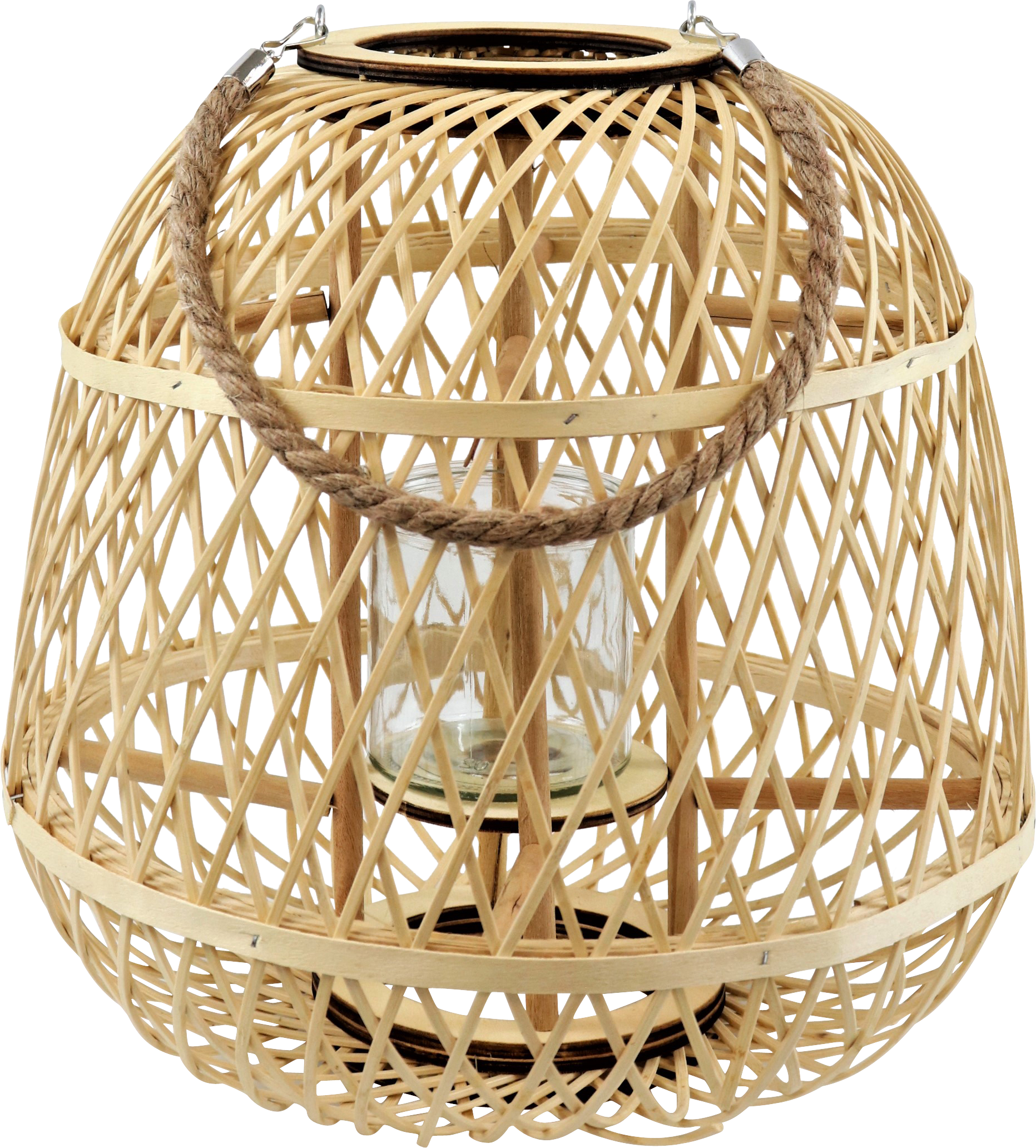 3576 LANTERN WITH GLASS LOMBOK