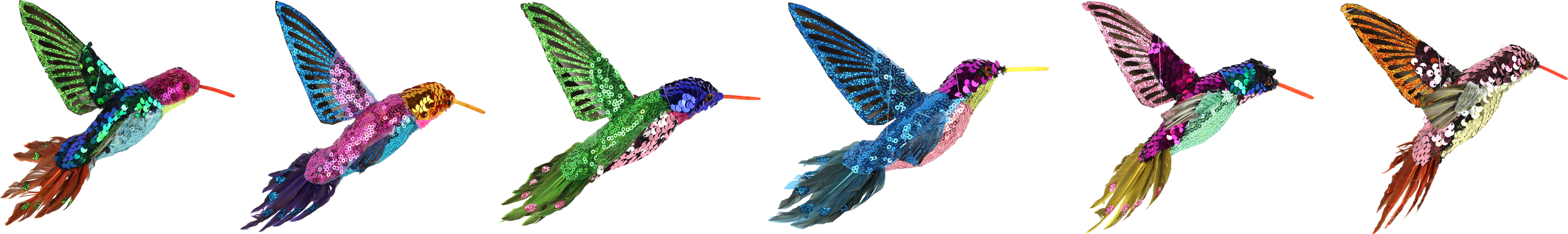 3607 COLIBRIS SPARKLE WINGS  6P