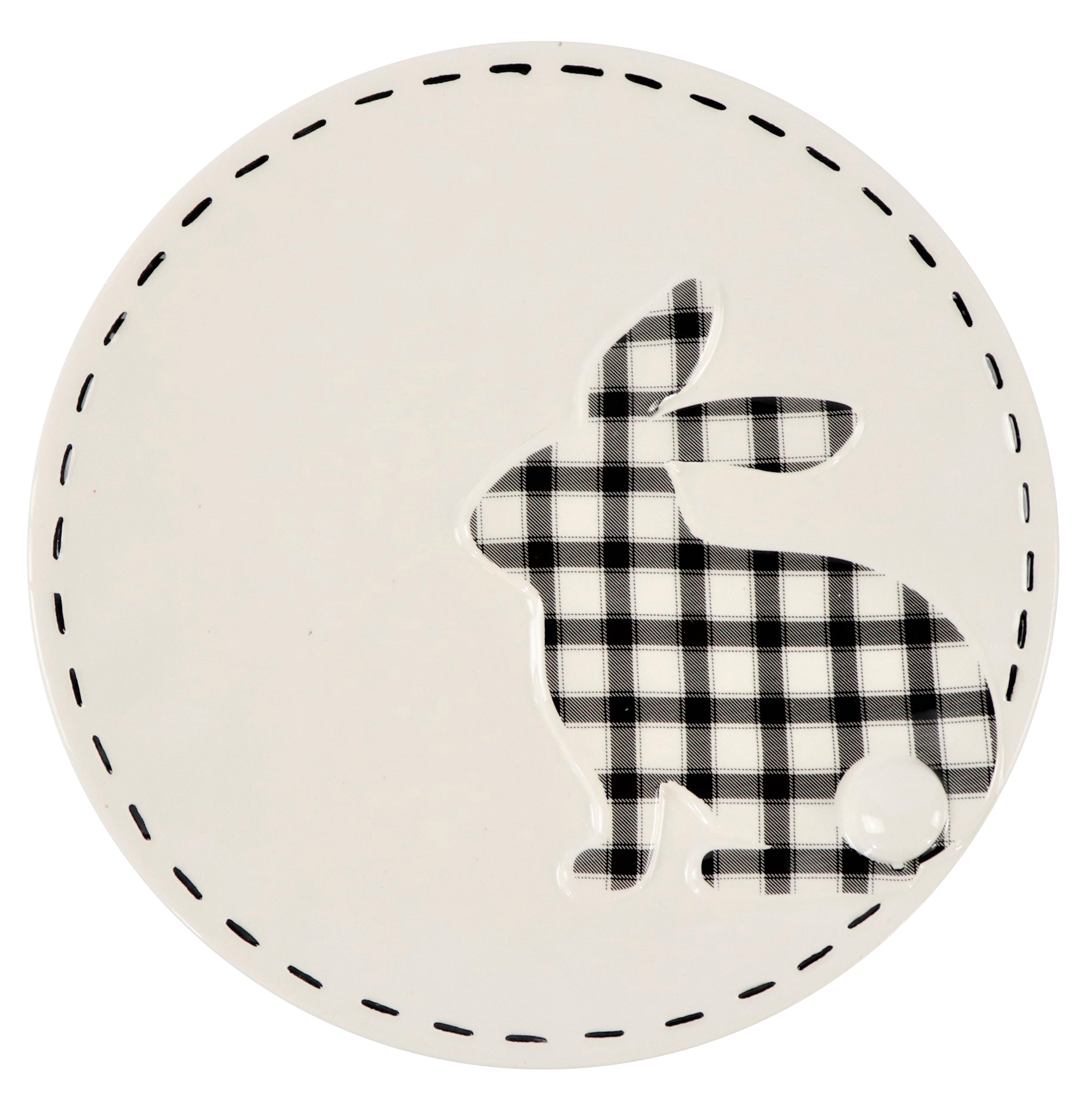 3612 ASSIETTE  BLACK BUNNY