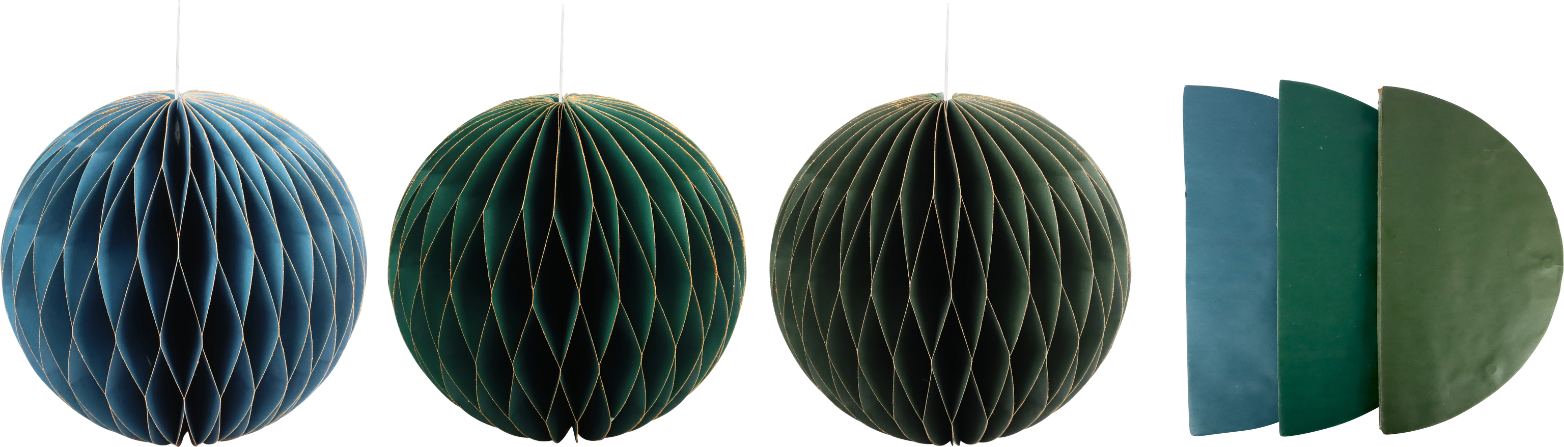 3794 BOLAS DECORATIVAS «HONEYCOMB» S/3