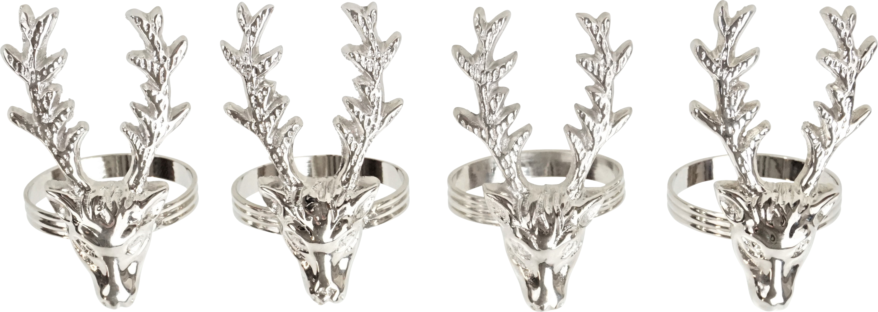 3811 NAPKIN RINGS DEER  S/4