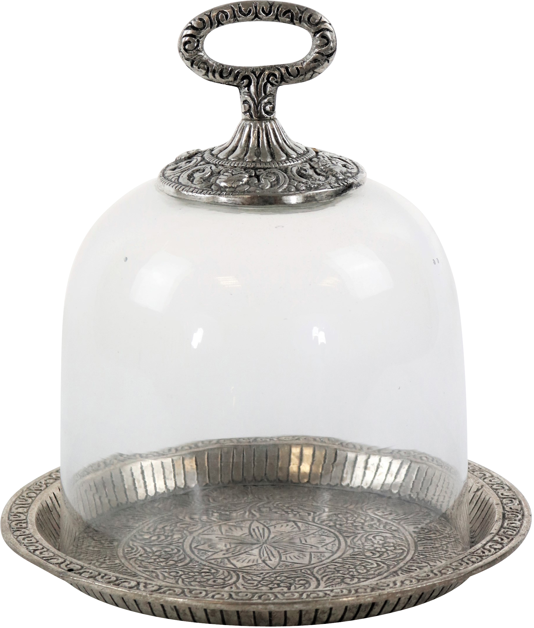 3849 GLASS DOME W.PLATE ALADIN