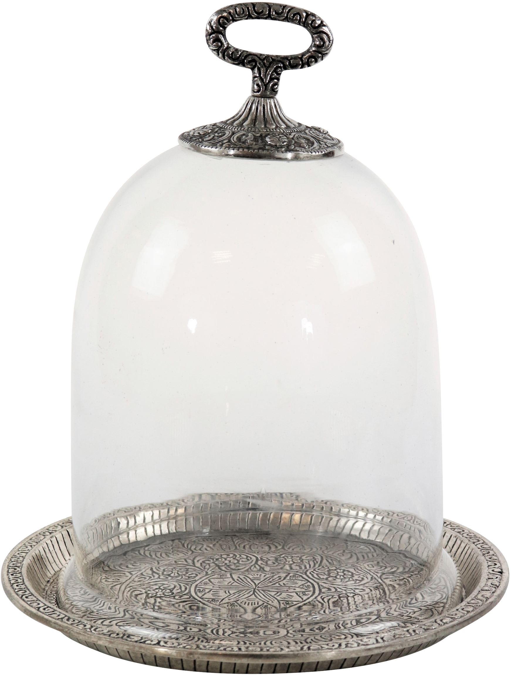 3850 GLASS DOME W.PLATE ALADIN