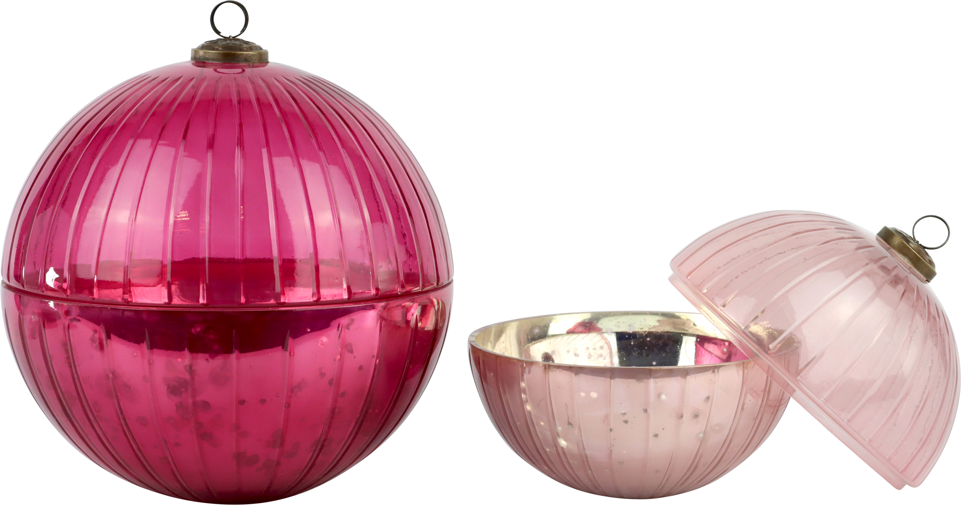 4053 GLASS JAR CARNIVAL  S/2