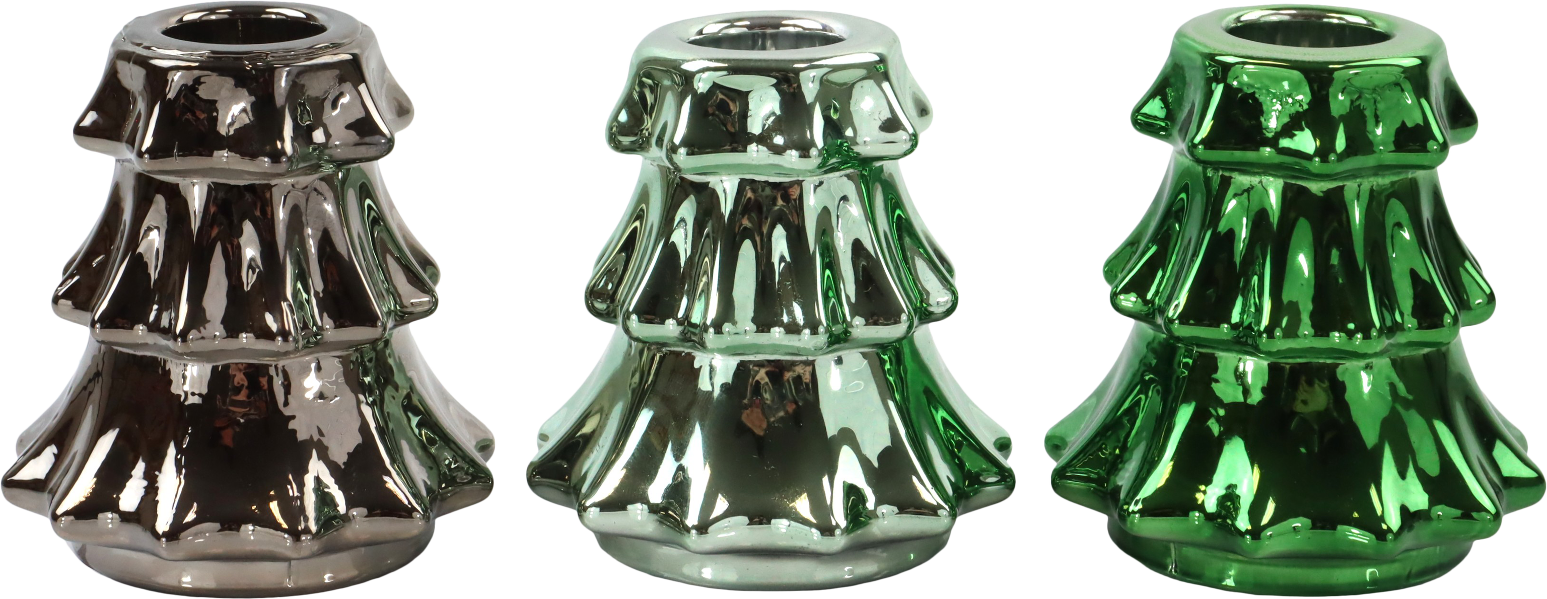 4142 LEUCHTER FESTIVE TREE  S/3