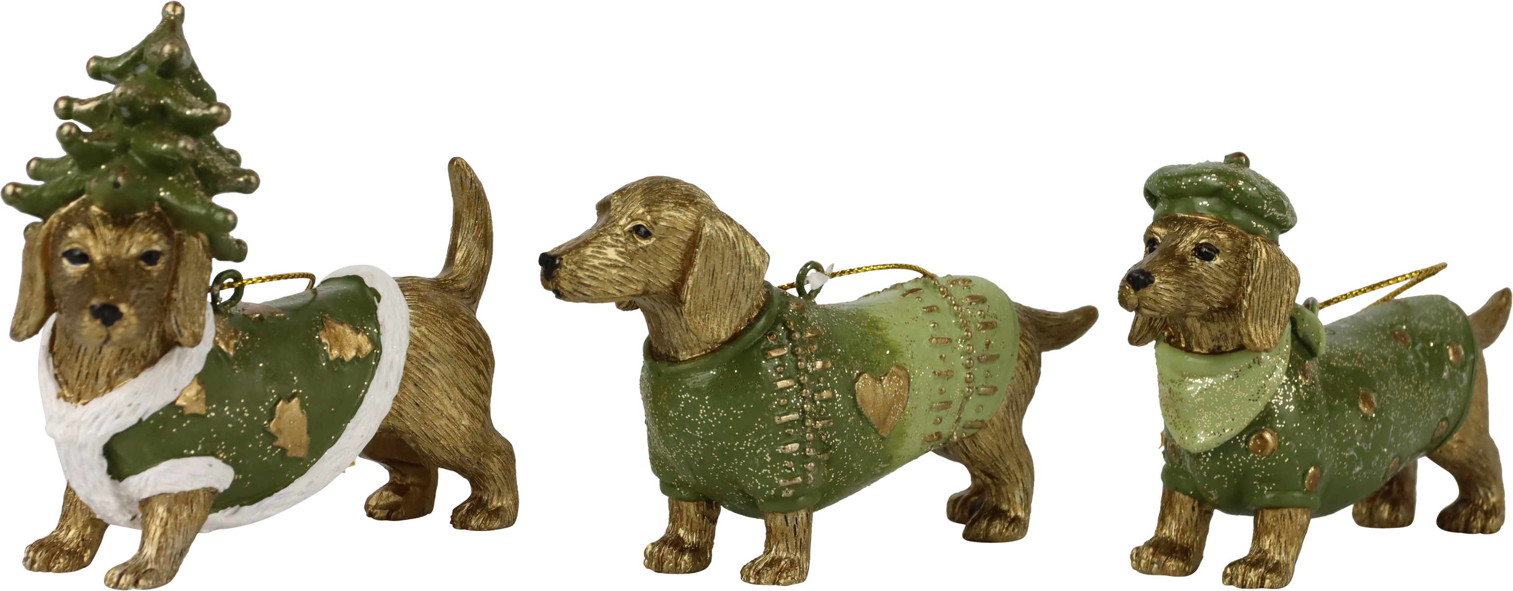 4167 DOGS GREEN MEMORIES  S/3