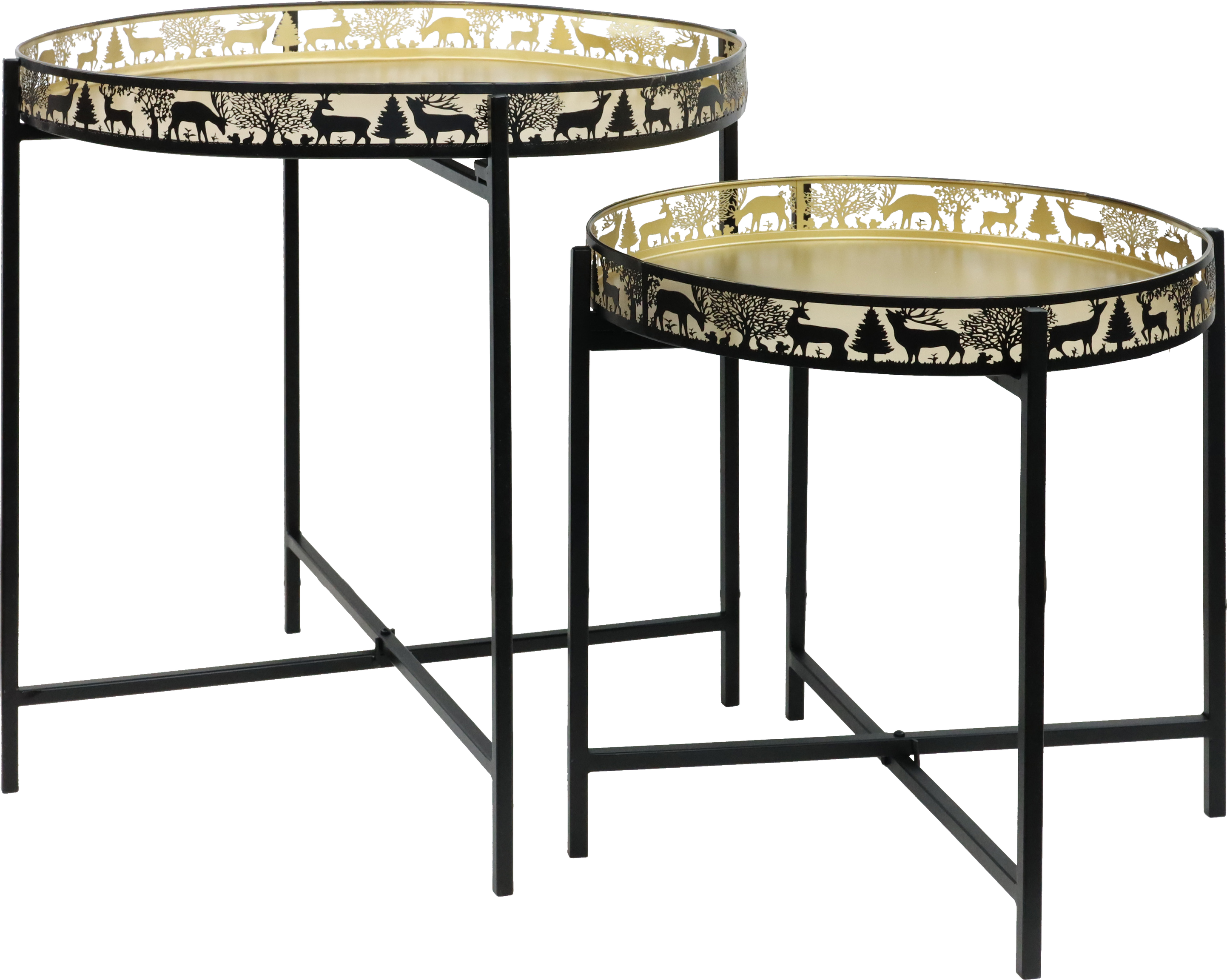 4255 BEISTELLTISCHE CERVO D' ORO  S/2