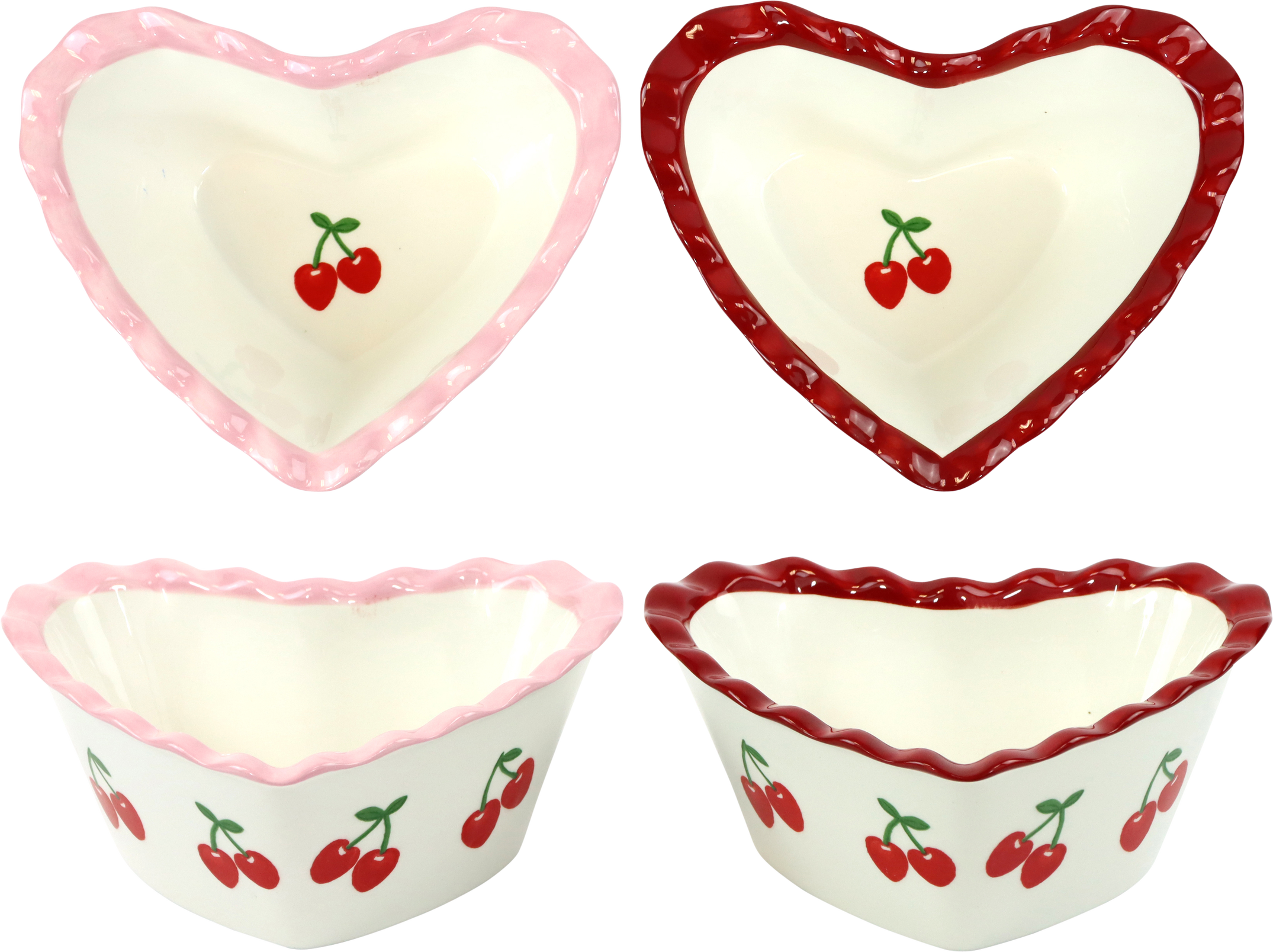 4297 HERZSCHALEN CHERRY LOVE  S/2