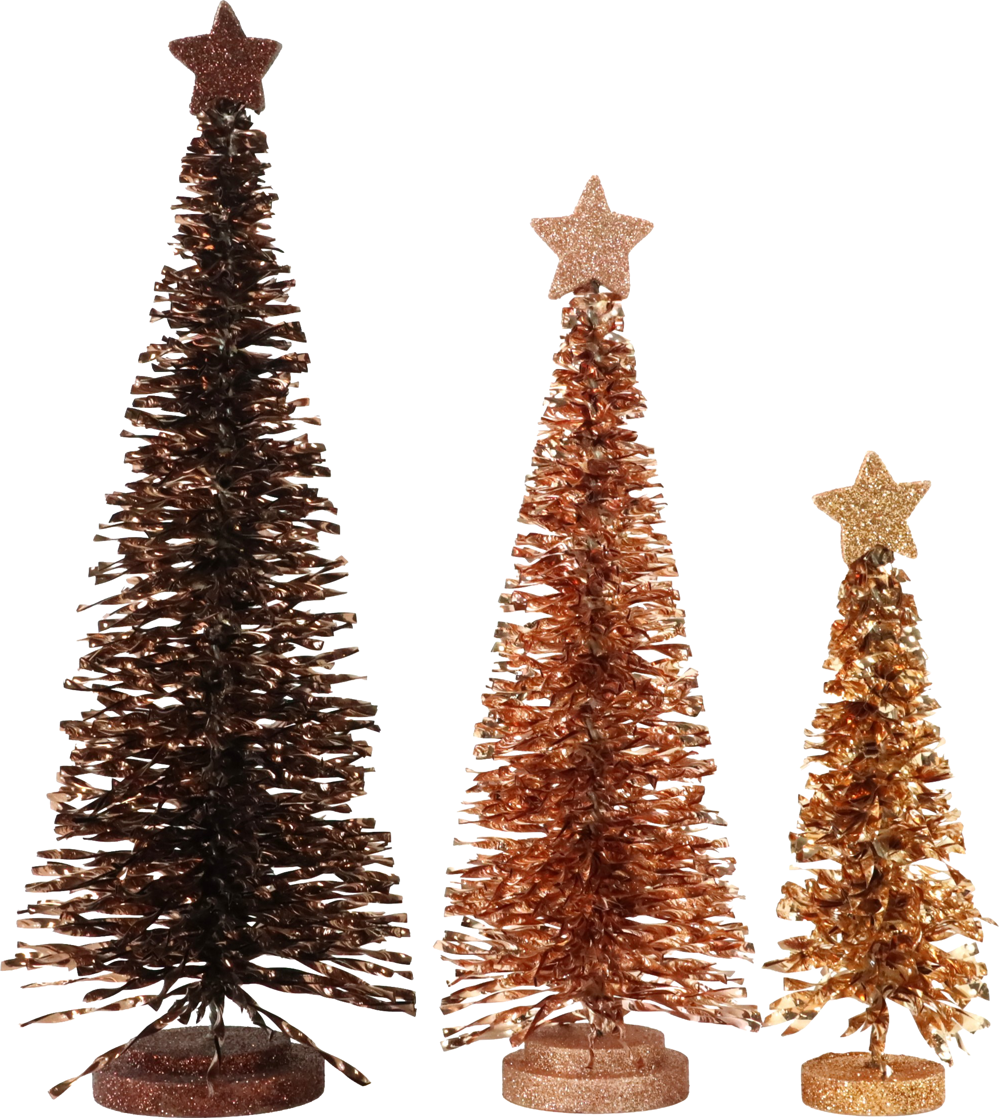 4360 TRÍO DE ÁRBOLES GLITTER GROVE  S/3