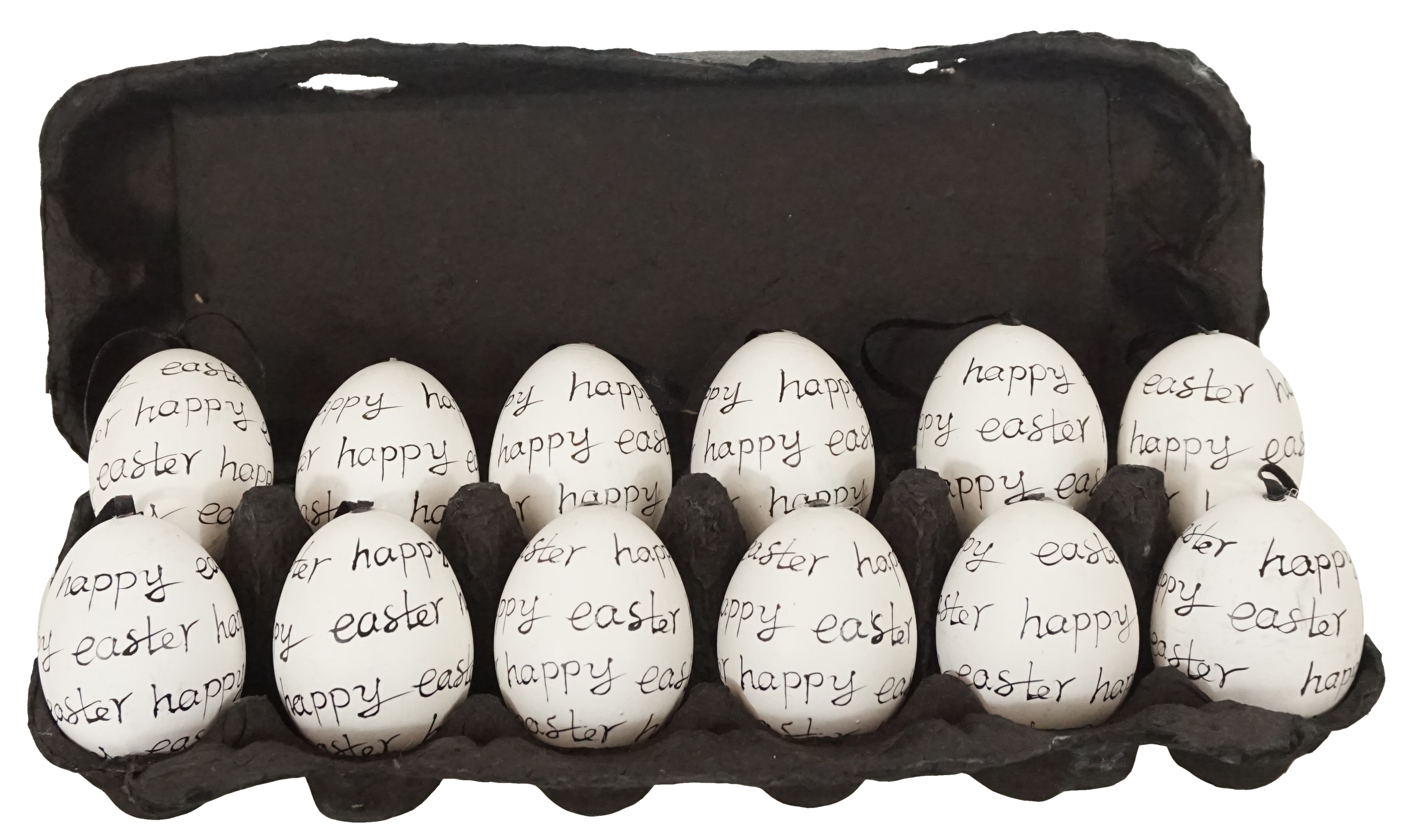 4386 EIERBOX HAPPY EASTER  S/12