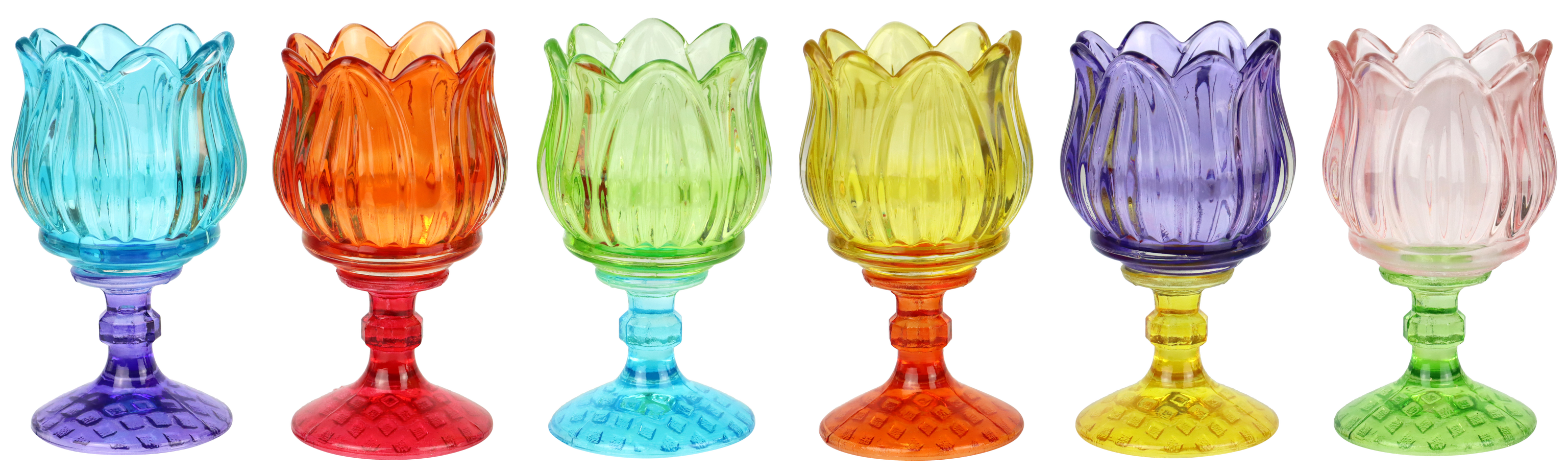 4513 CANDLEHOLDER TULIPANI  S/6