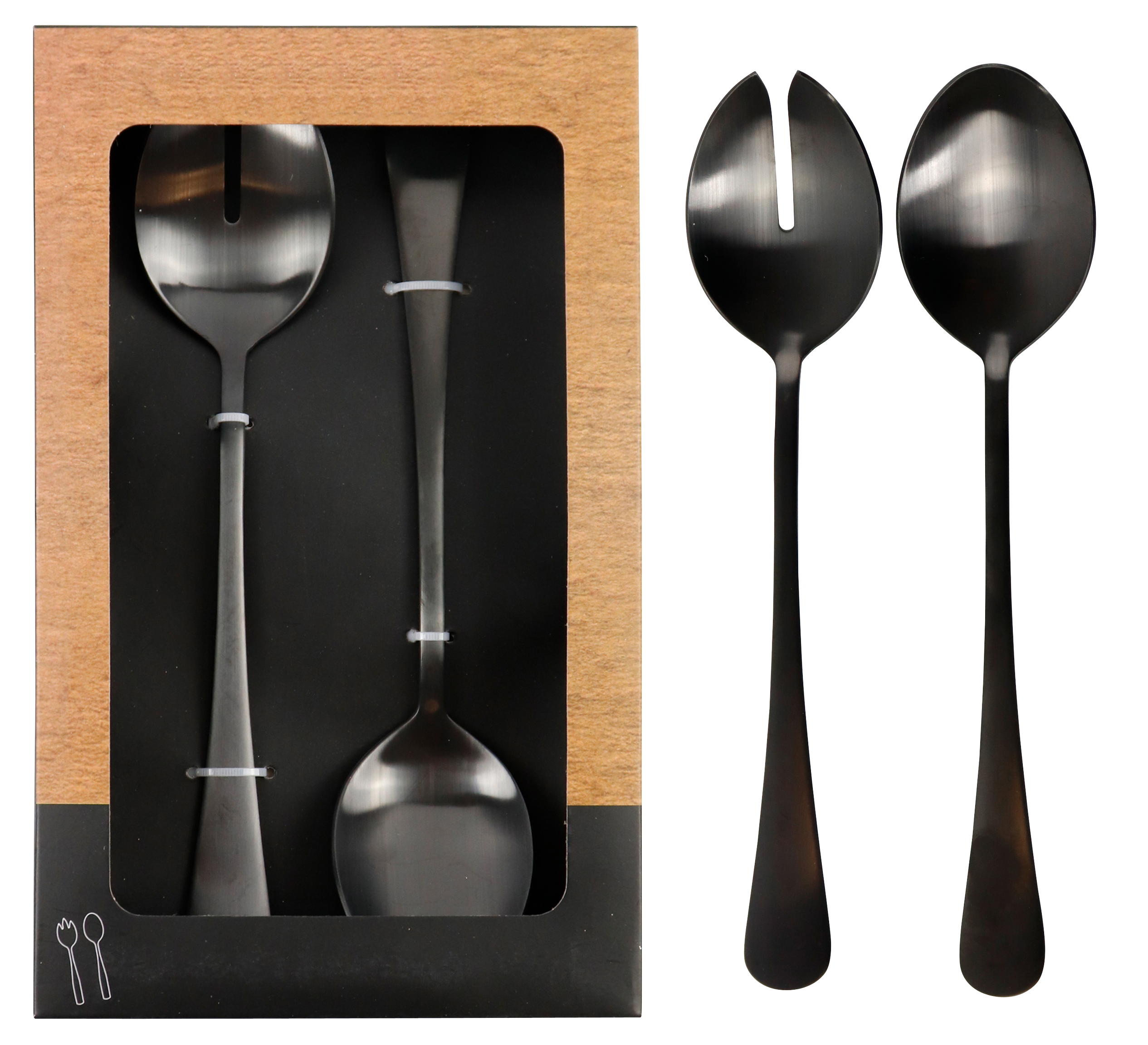 4774 SALAD CUTLERY BASALT  S/2