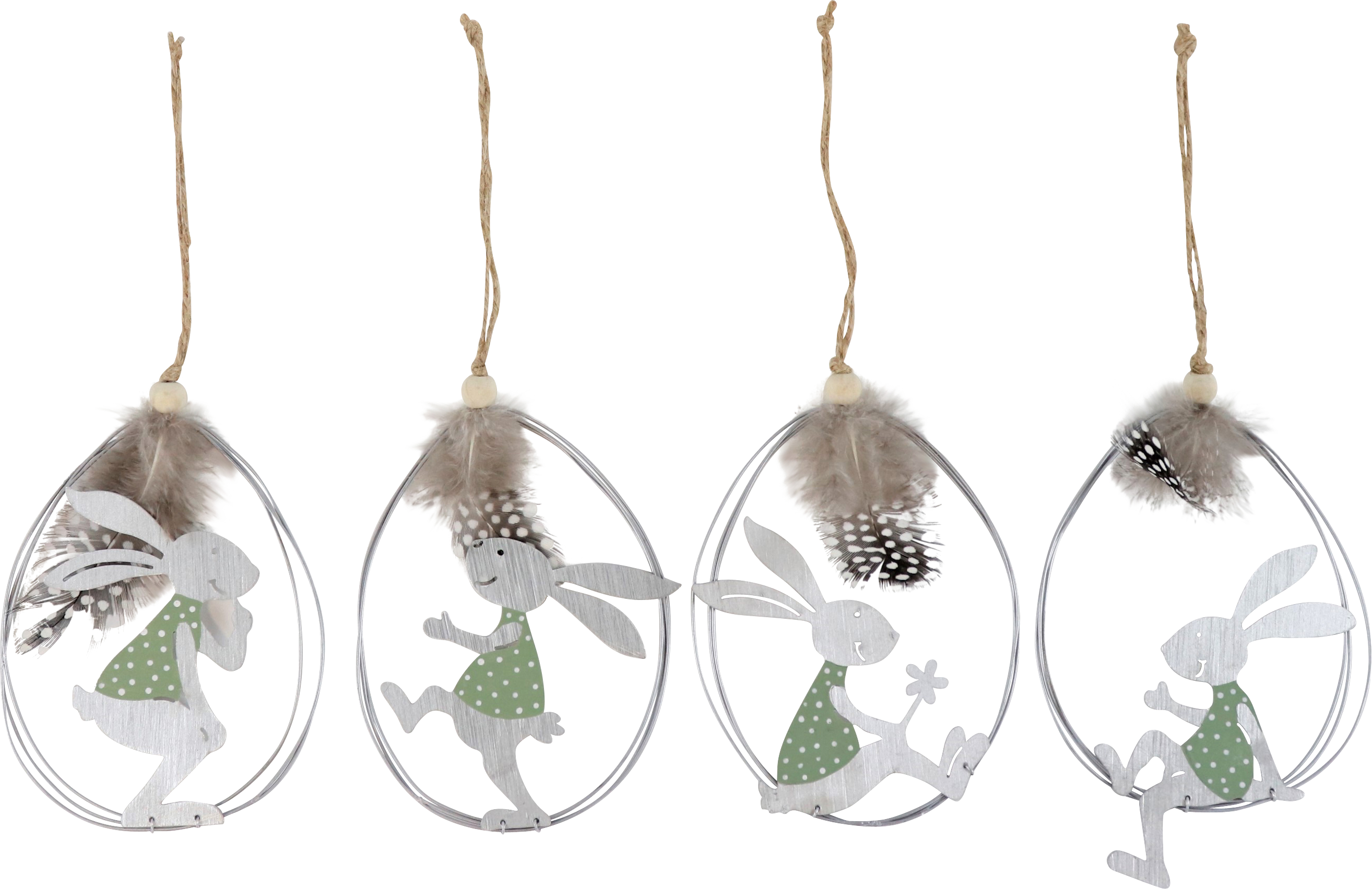 4827 ZIERHÄNGER FUNNY RABBITS  S/4