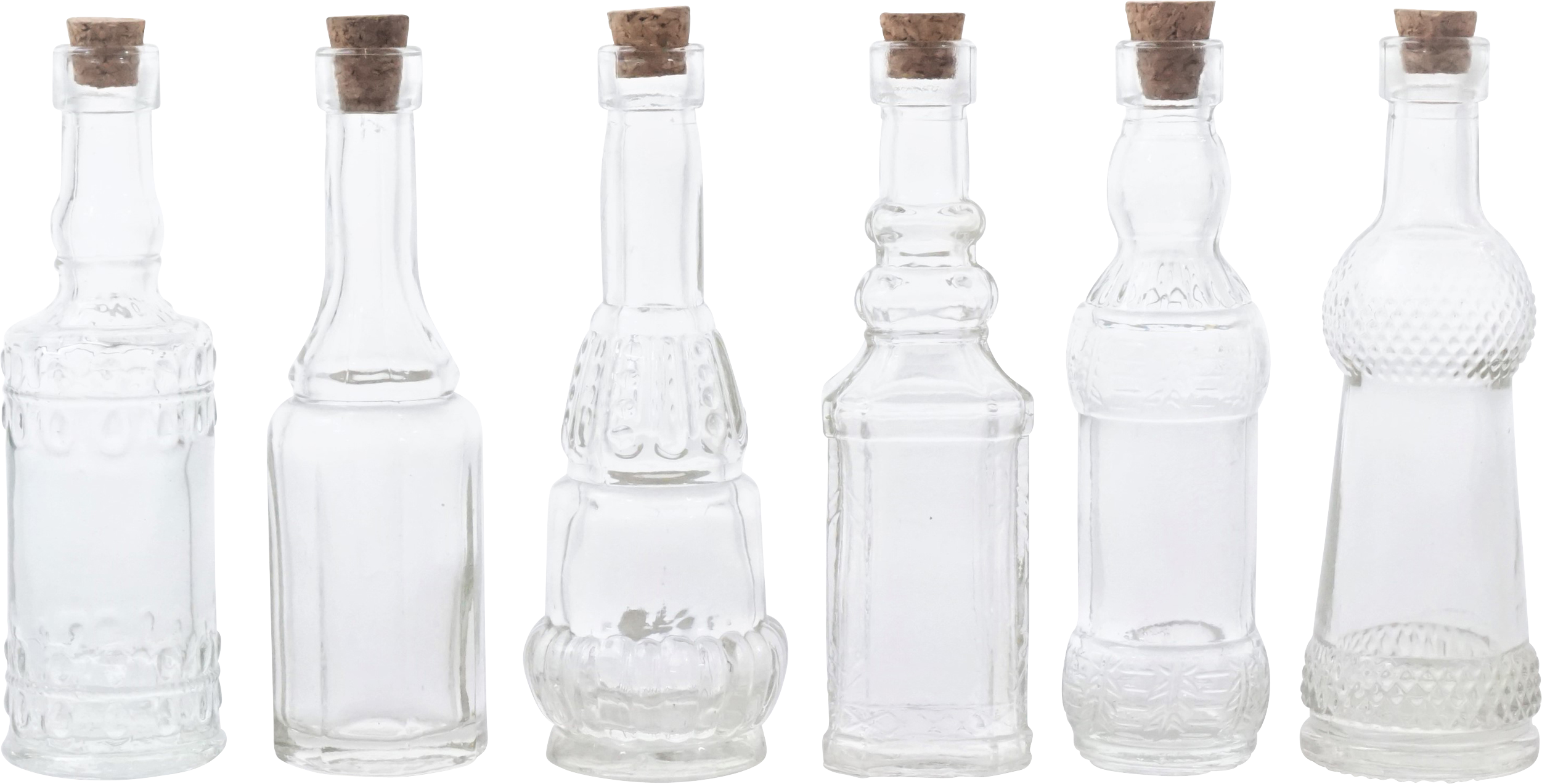 4857 BOTTLES SMALL SIENNA  S/6