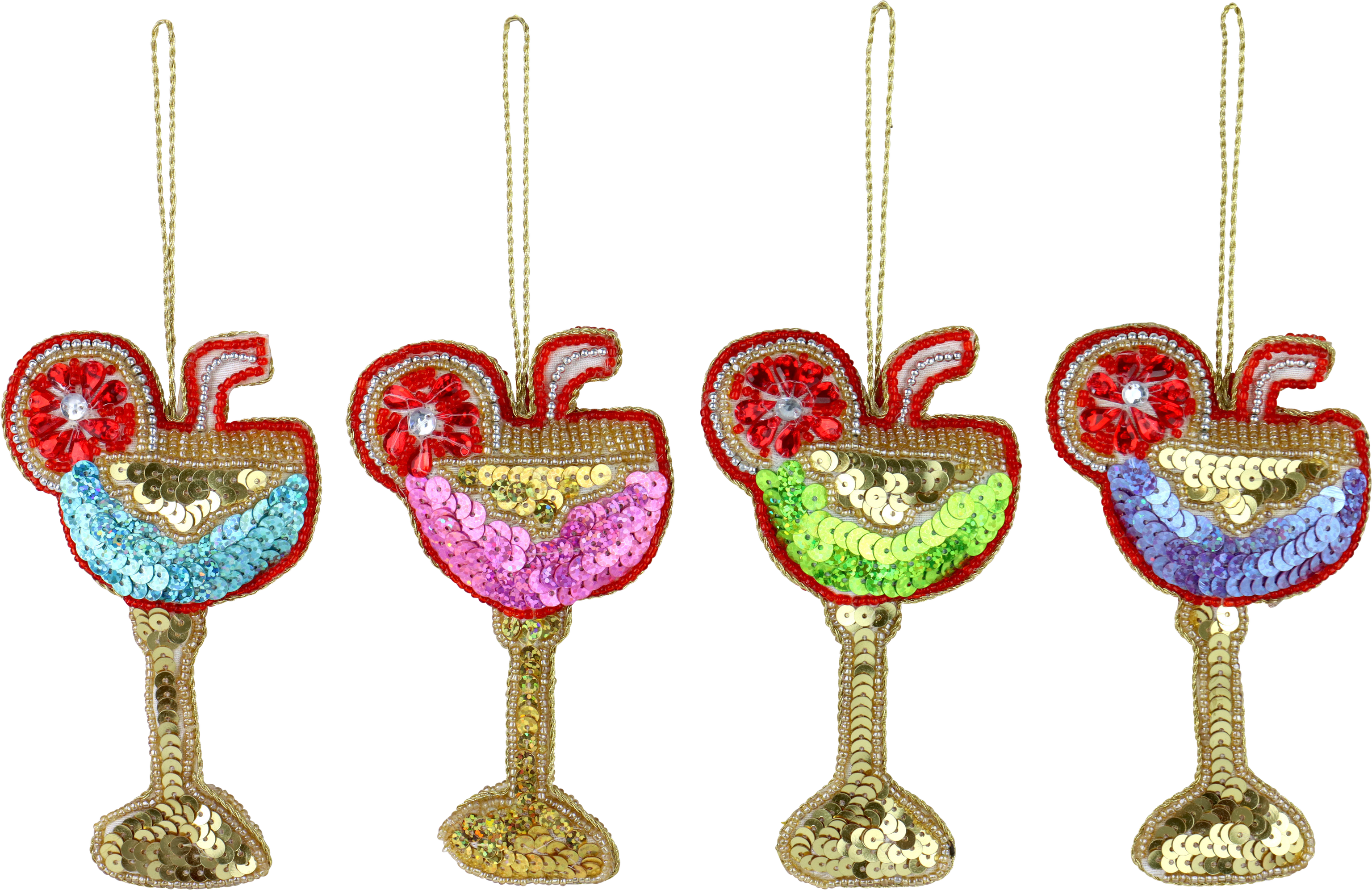 4914 PENDENTIF PAILLET « COCKTAIL » 4P