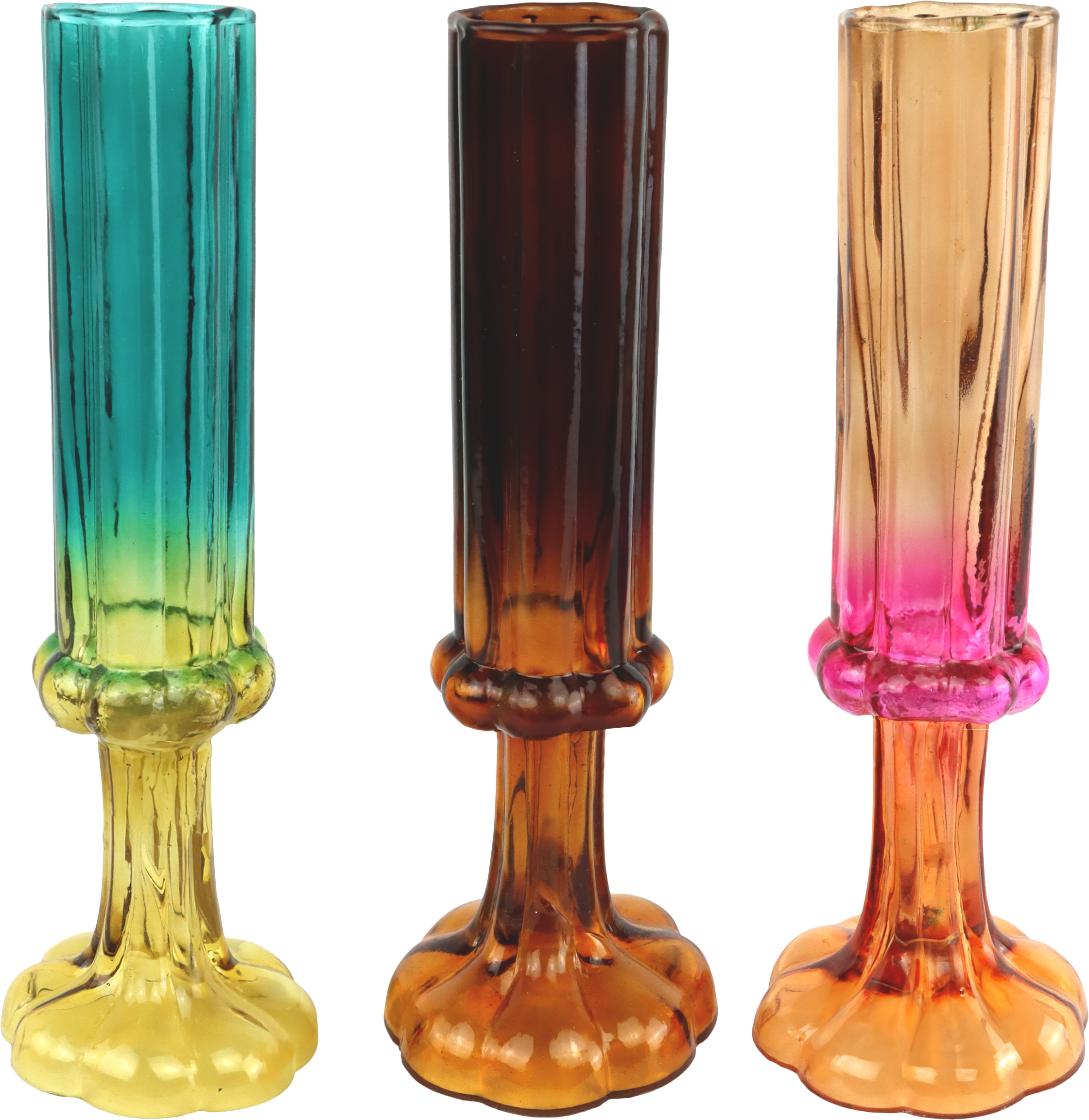 5020 VASE SUNSET GLOW  S/3 S/3